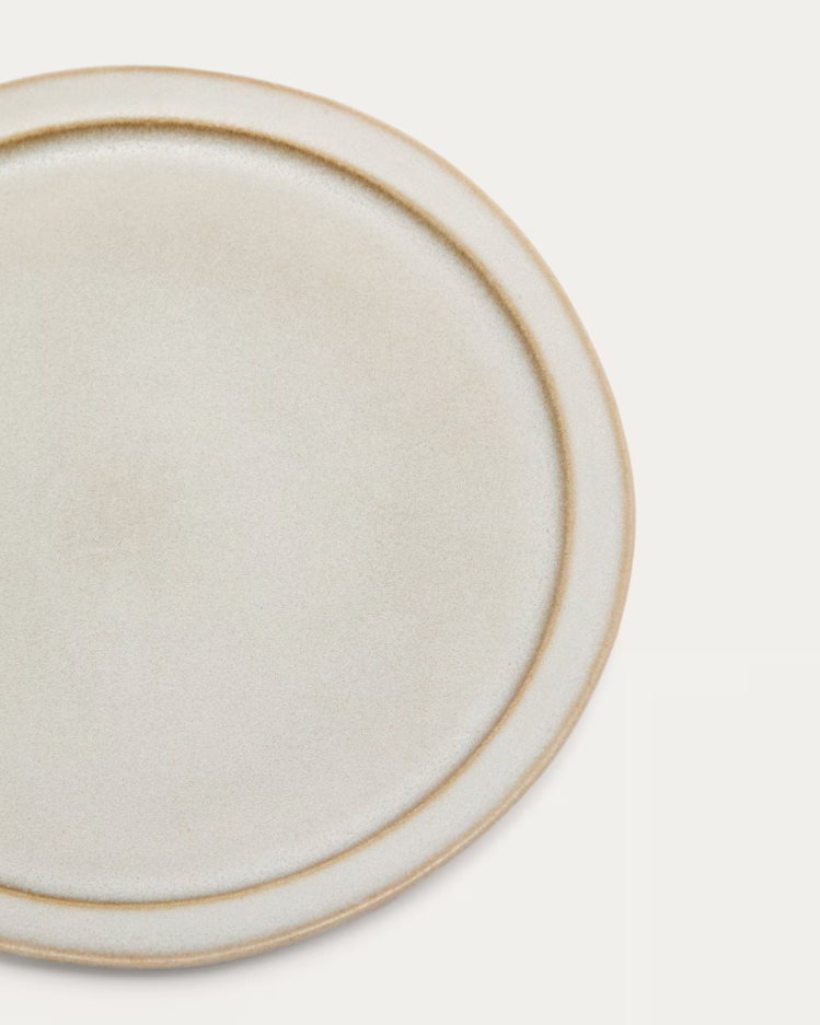 COVAL Dessert Plate Beige Ceramic