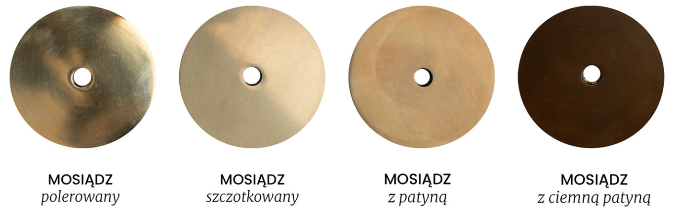 Żyrandol BIBE mosiężny