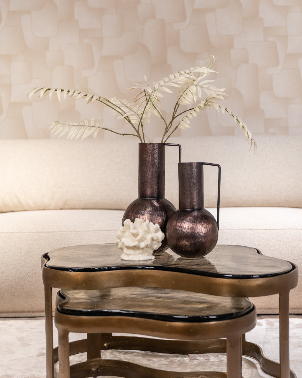 Kaffeetisch-Set FAIRFIELD antikgold