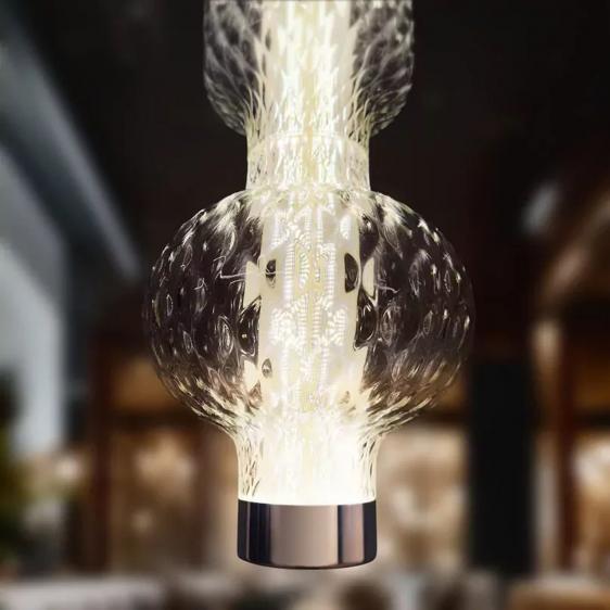 Pendelleuchte ALAMBICCO VERTICAL aus geblasenem Glas