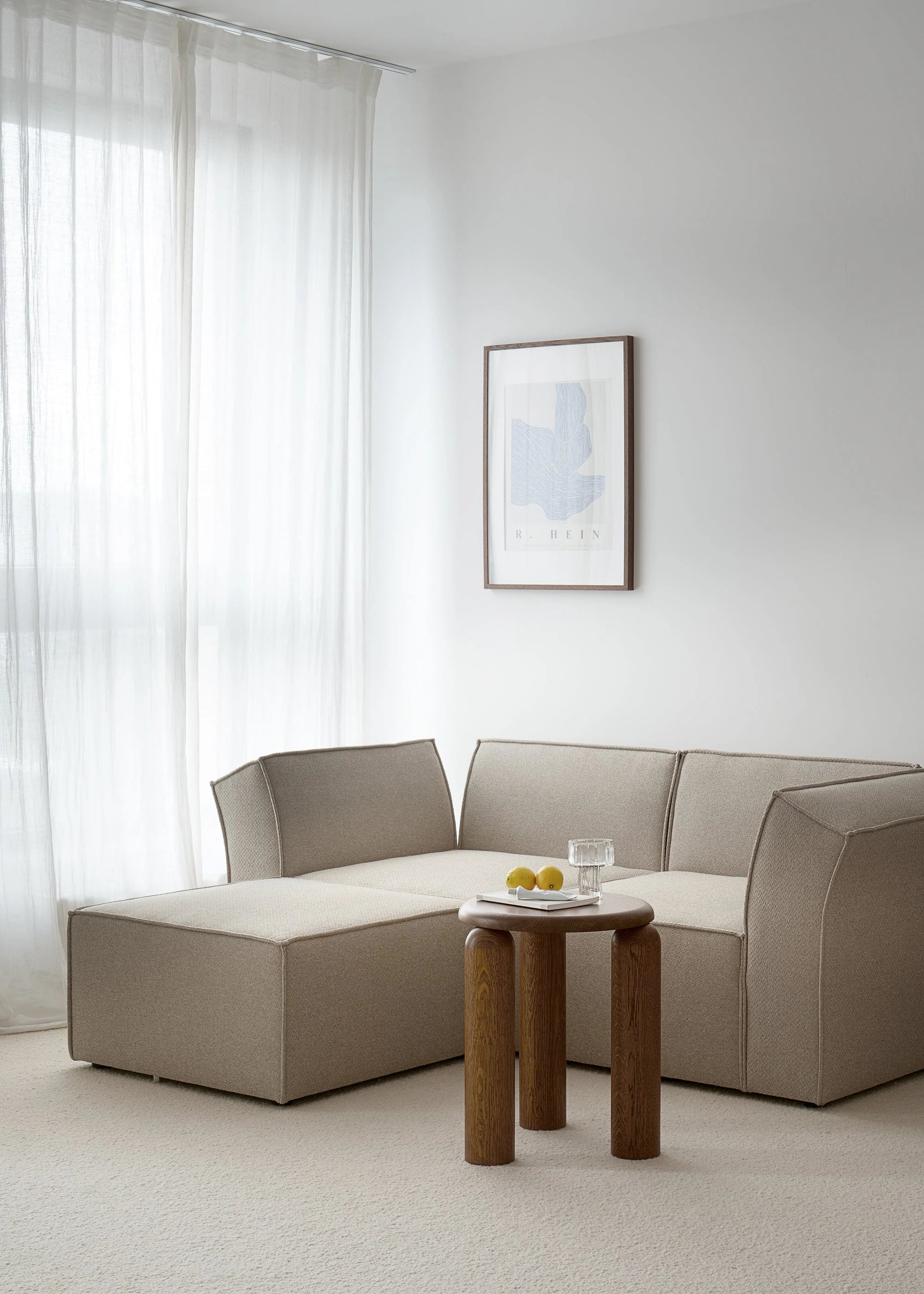 Modulares Sofa ANDO - linkes graues Modul