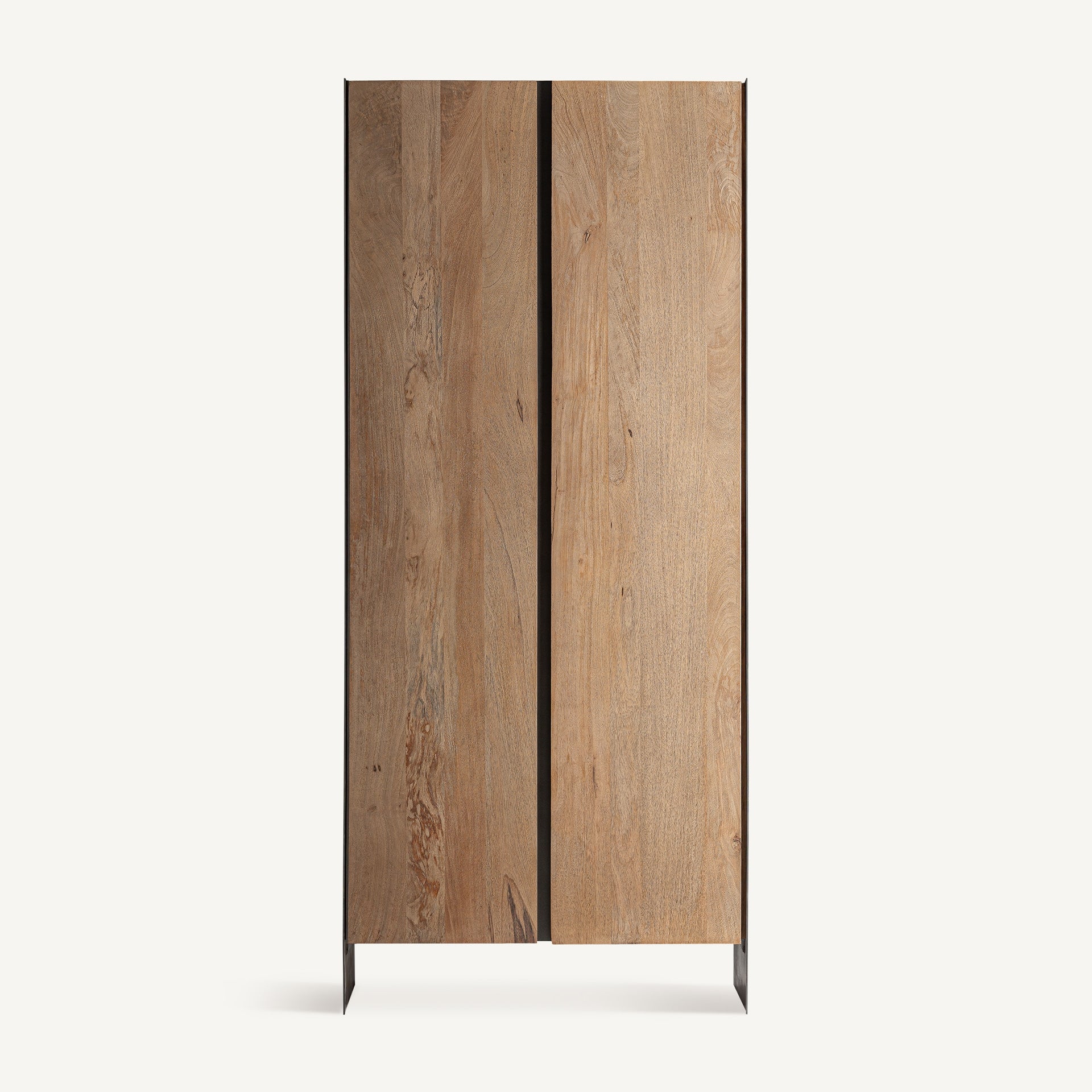KILLEANY wardrobe in mango wood with metal finish