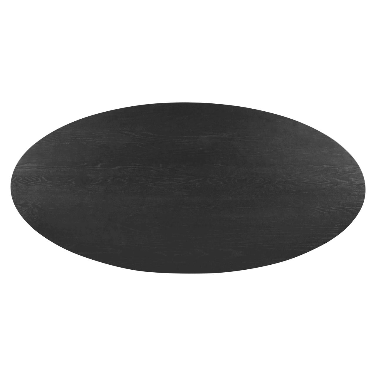 RAYFORD Dining Table Black Oak