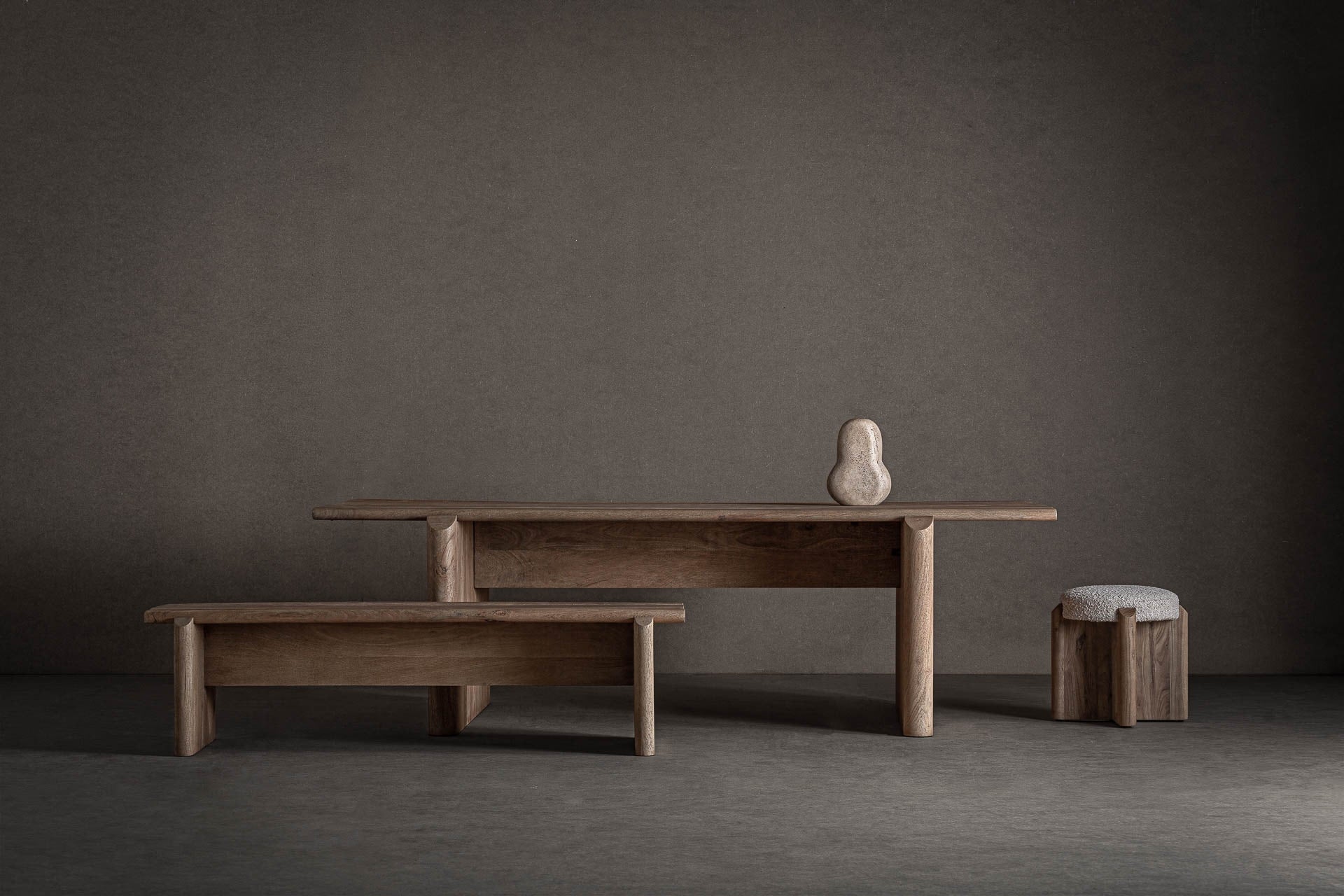 JACQUARD Bench Mango Wood