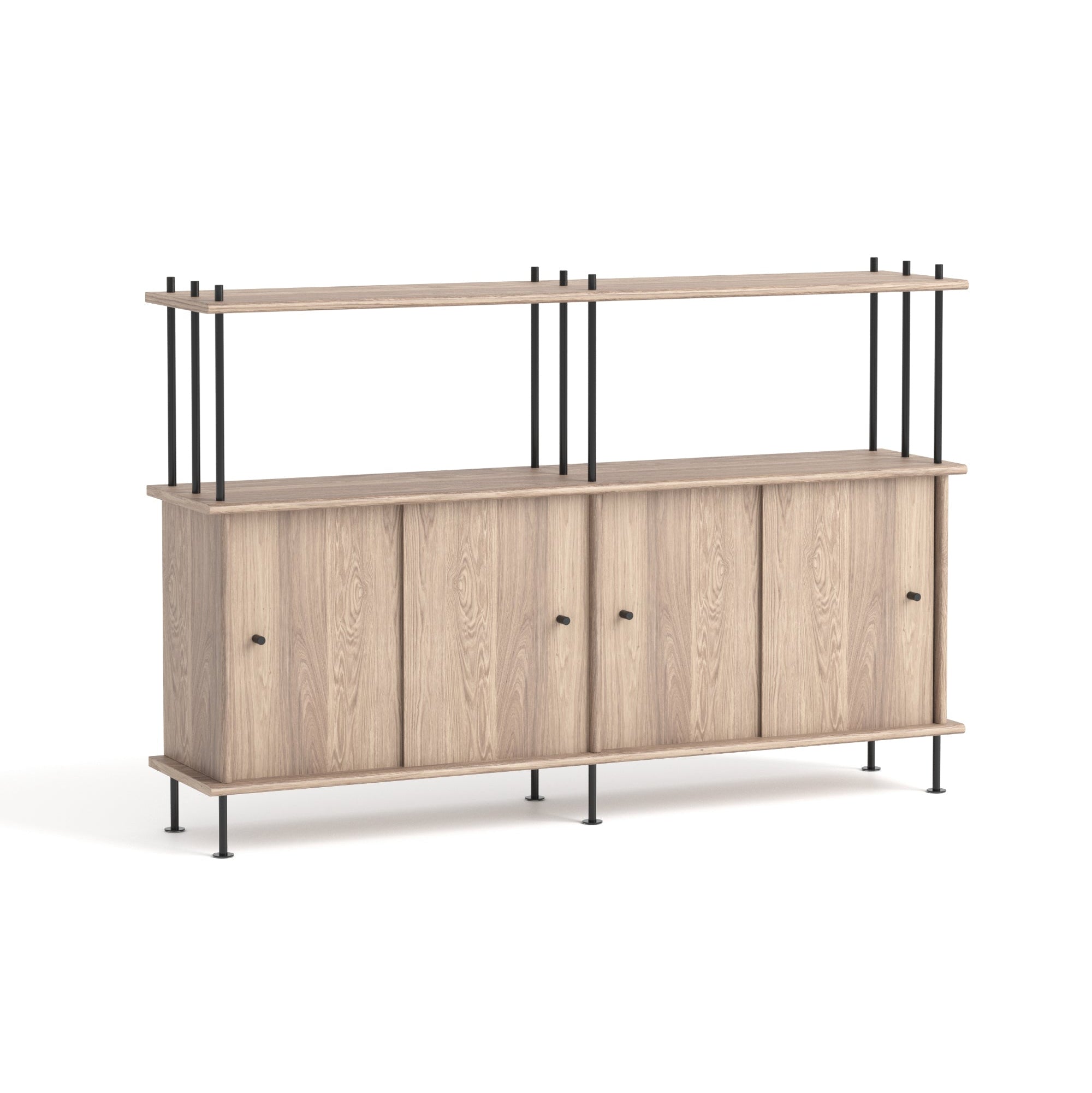 BAVA Cabinet 160 Bleached Oak Wood