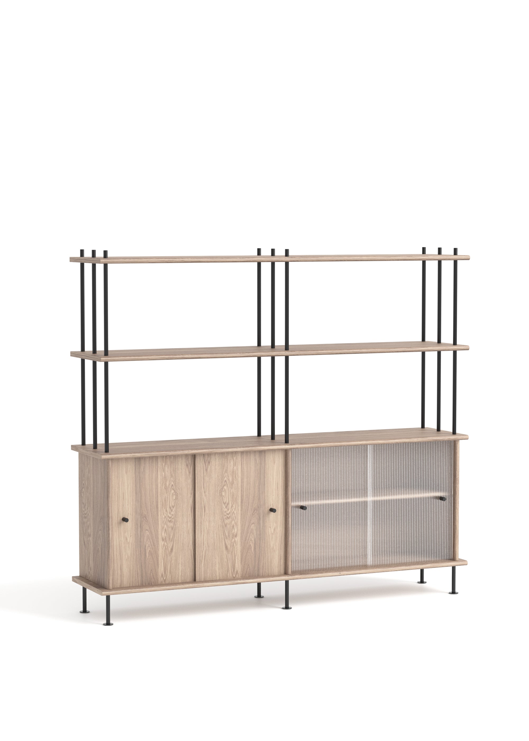 BAVA Cabinet 160 Bleached Oak Wood