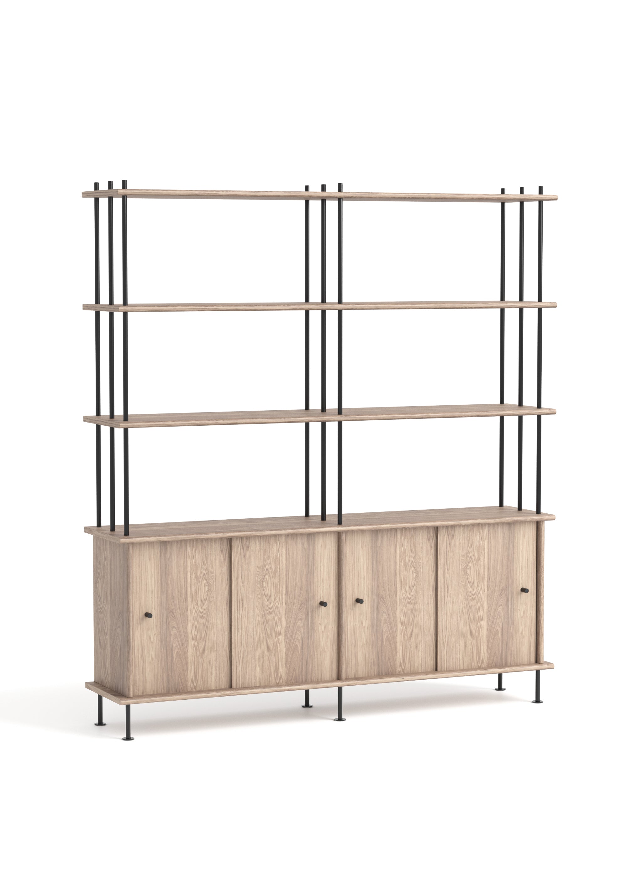 BAVA Cabinet 160 Bleached Oak Wood