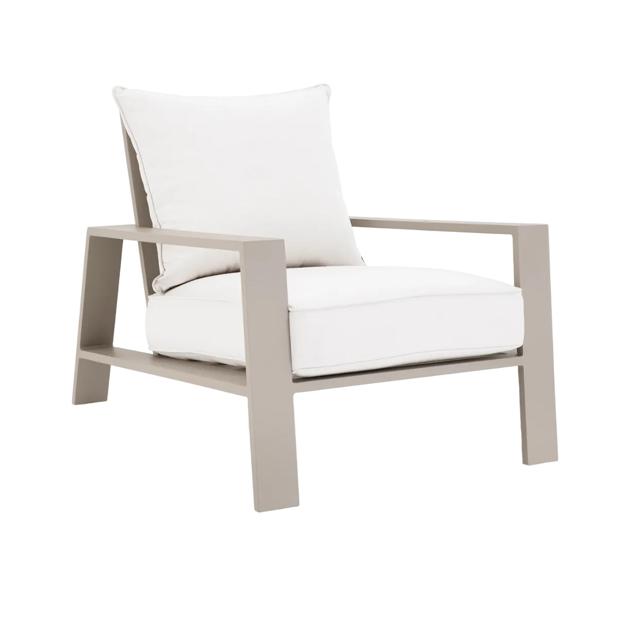 Fotel zewnętrzny BELLE VUE złamana biel