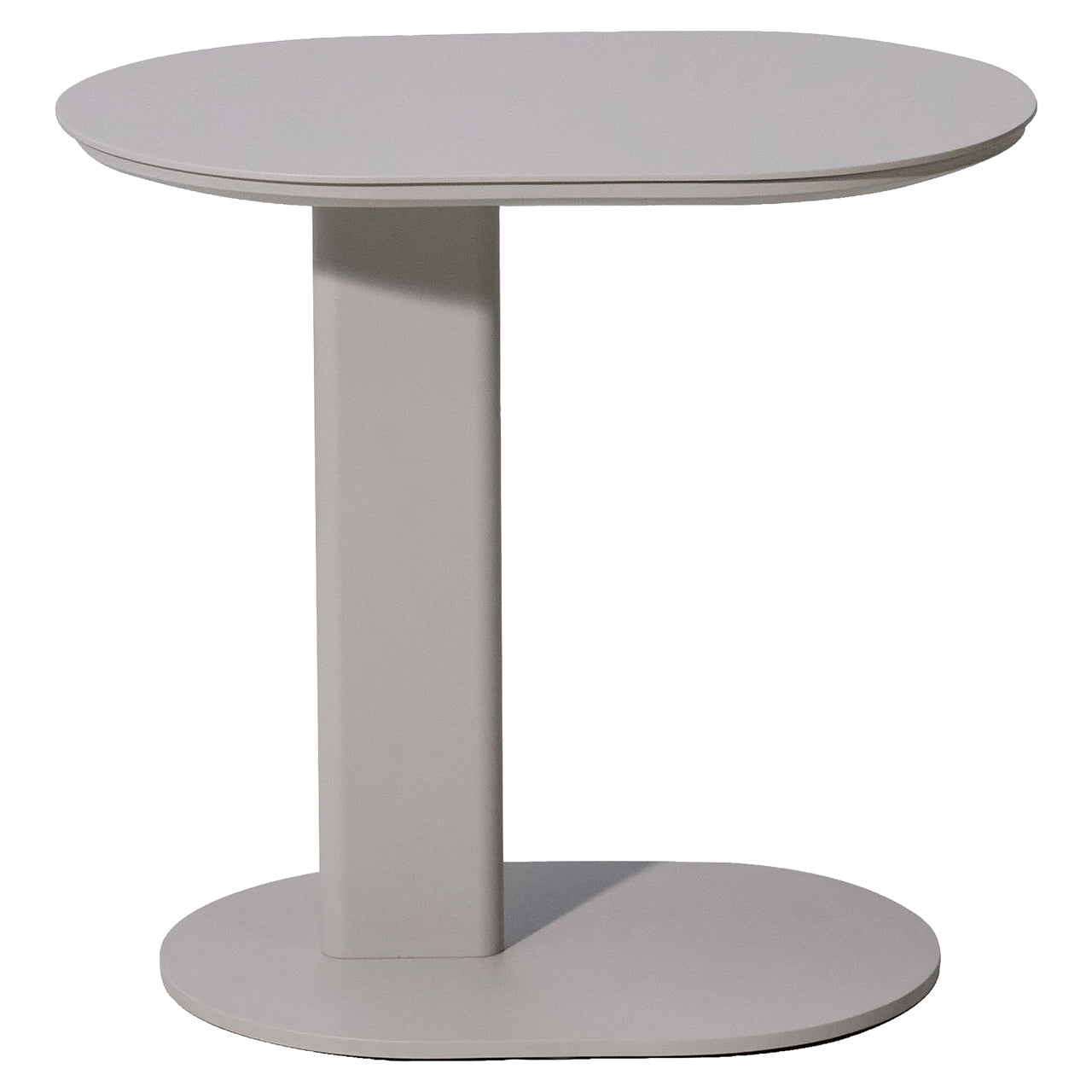 QUINN Gray Beige Outdoor Side Table