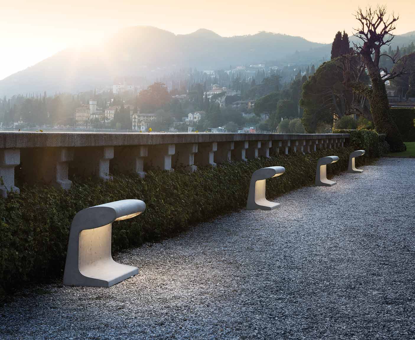 Lampa stojąca zewnętrzna BORNE BÉTON beton