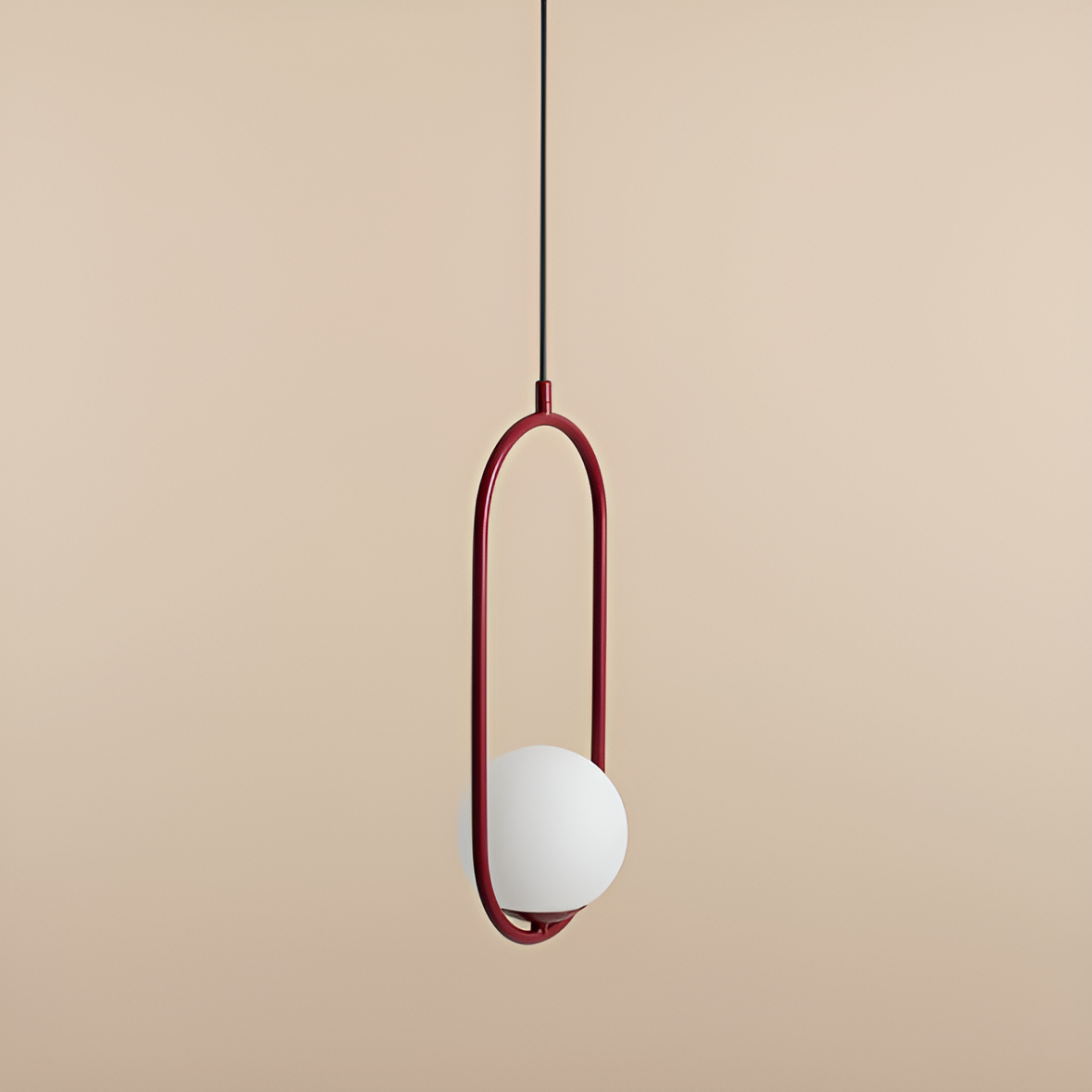 Lampa wisząca RIVA bordowy