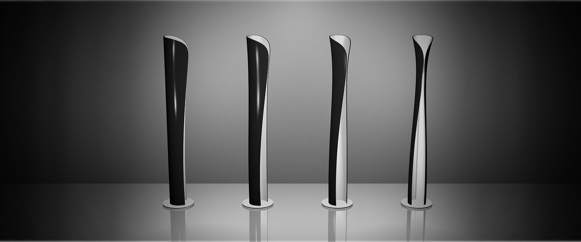 Lampa podłogowa CADMO czarny z białym