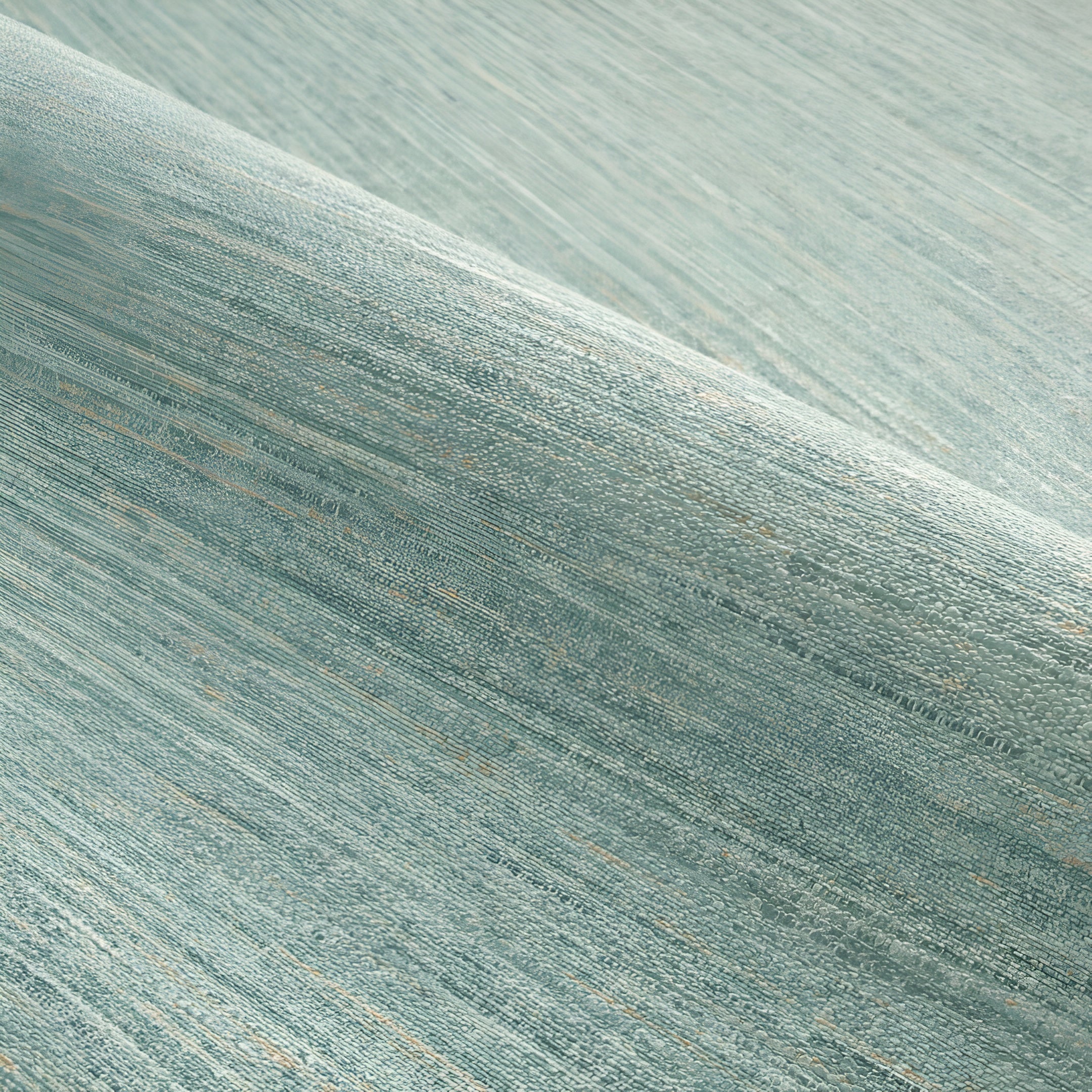 Strukturierte Tapete, die Leinwand imitiert OCCITAN - BLEU PERSAN gedämpftes Blau