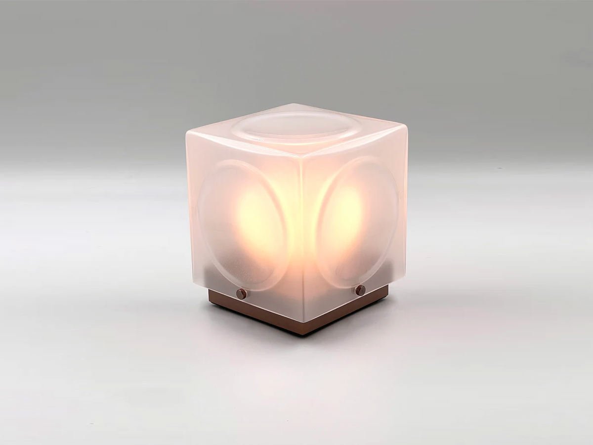 Lampa przenośna CHANT matowy klosz z brązową podstawą