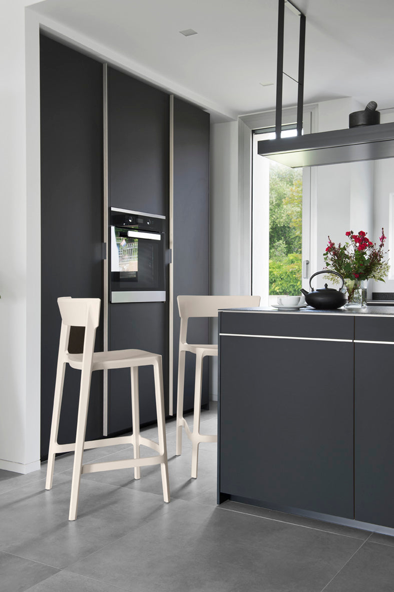 Krzesło barowe SKIN taupe