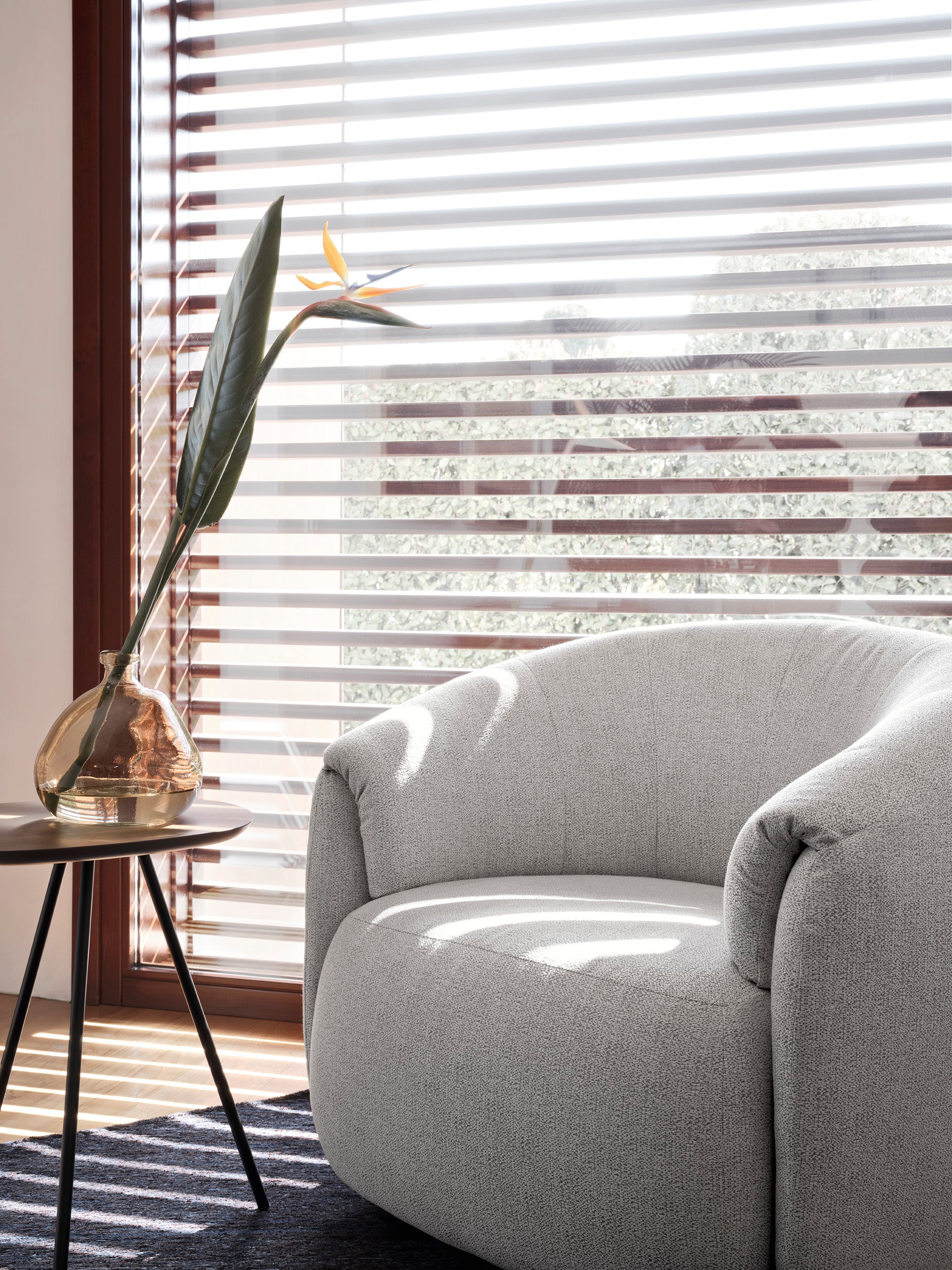 Seiten Tisch TWEET braun