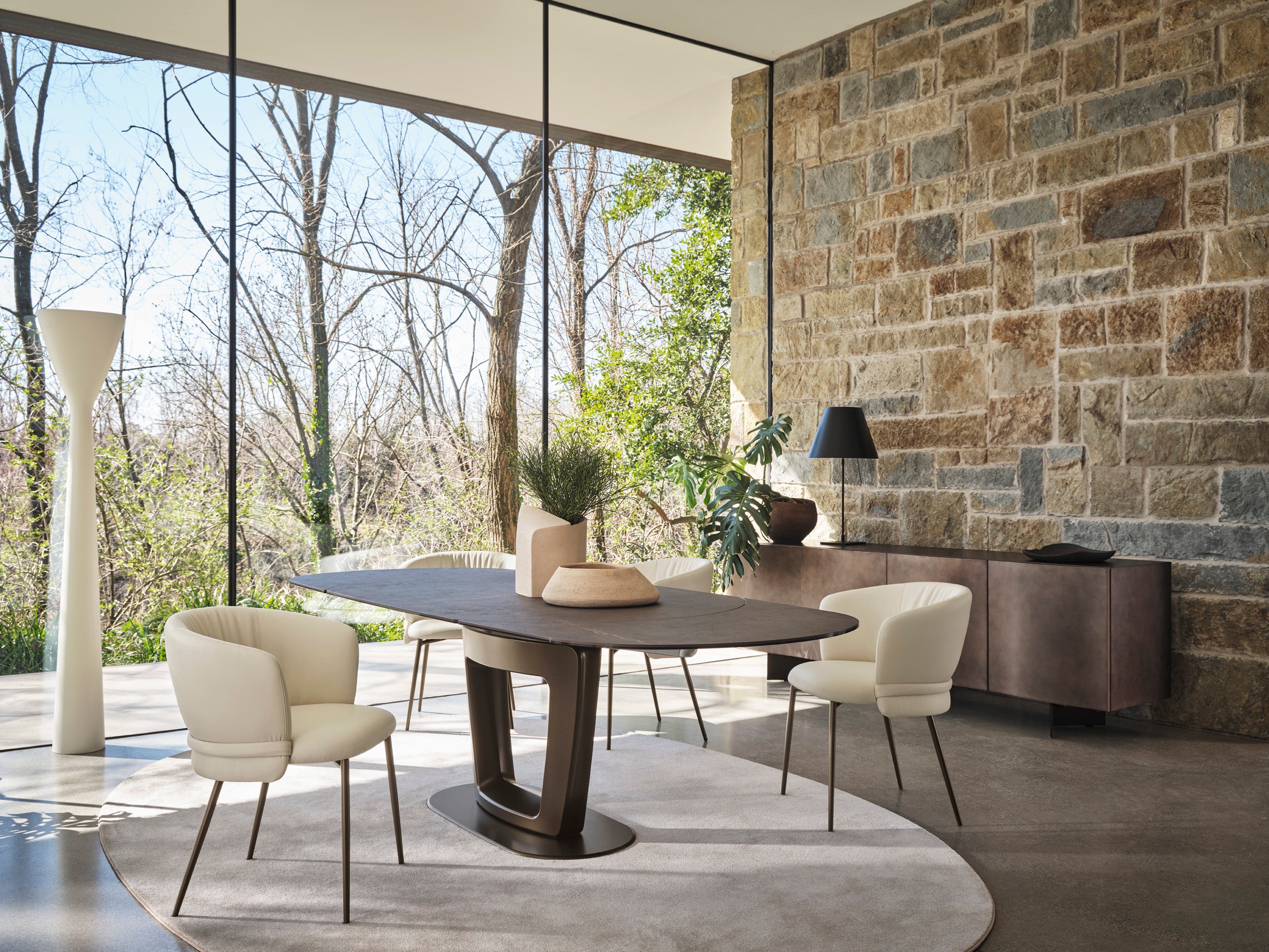 Kommode SINUOSA braun