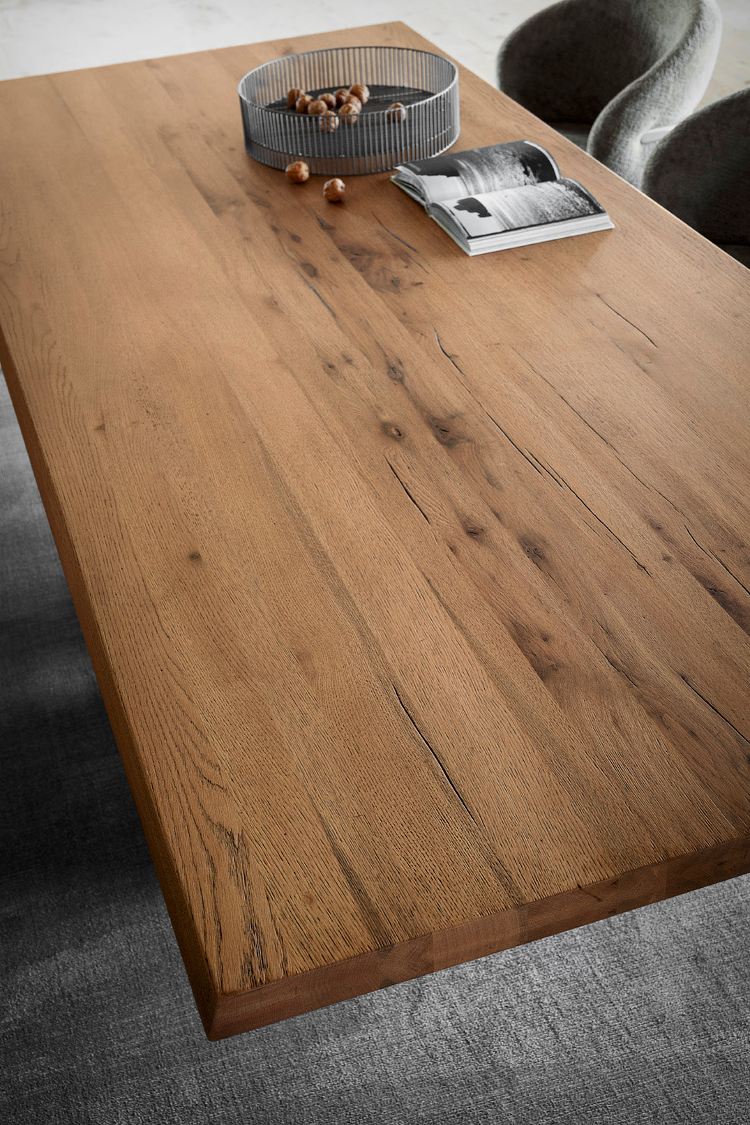 Stół prostokątny TWINS czarny drewniany blat z czarną podstawą