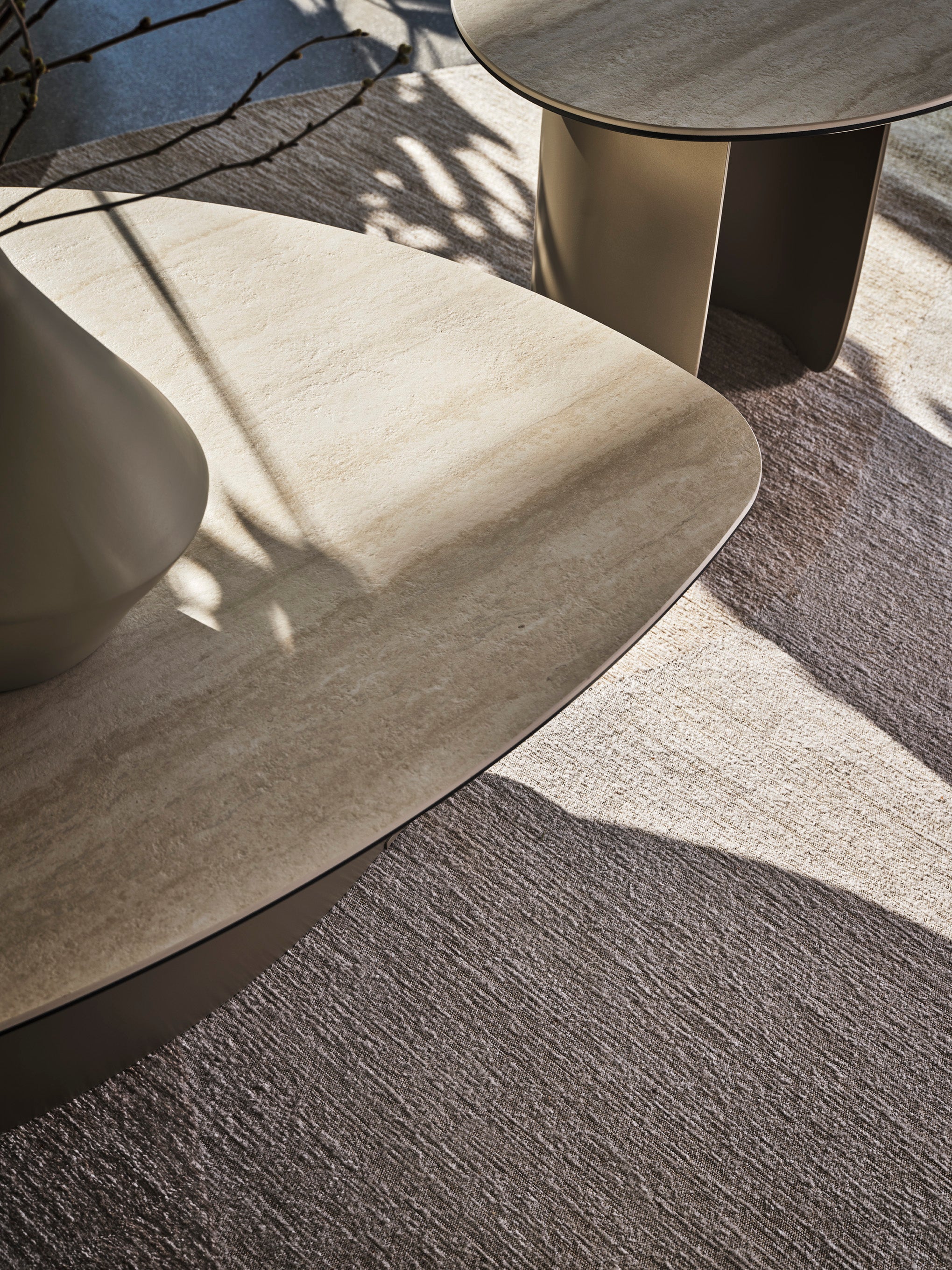 Stolik boczny TWINS kremowy