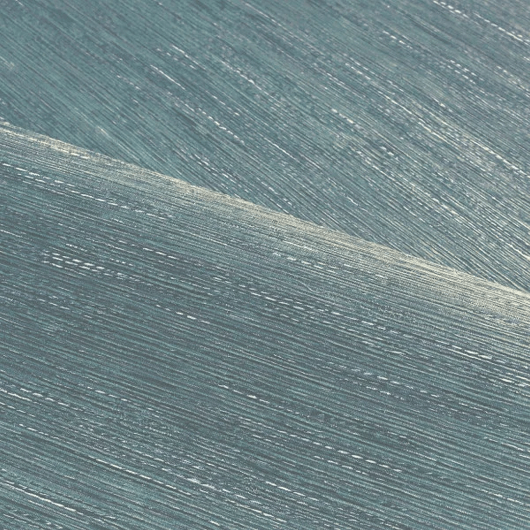 Strukturierte Tapete, die Jacquardstoff imitiert TATAMI - BLEU PERSAN persisches Blau