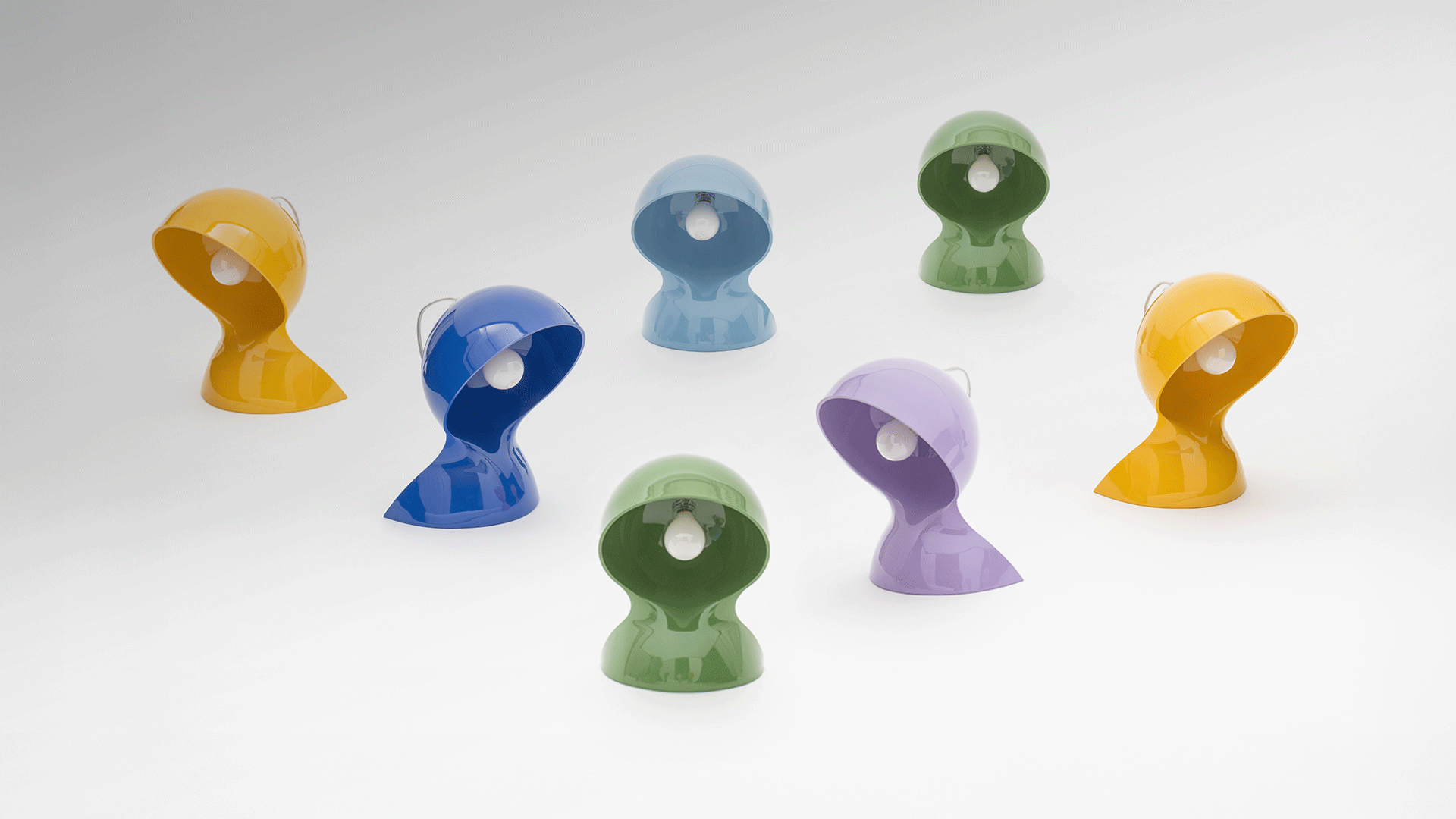 Lampa stołowa DALÙ błękitny