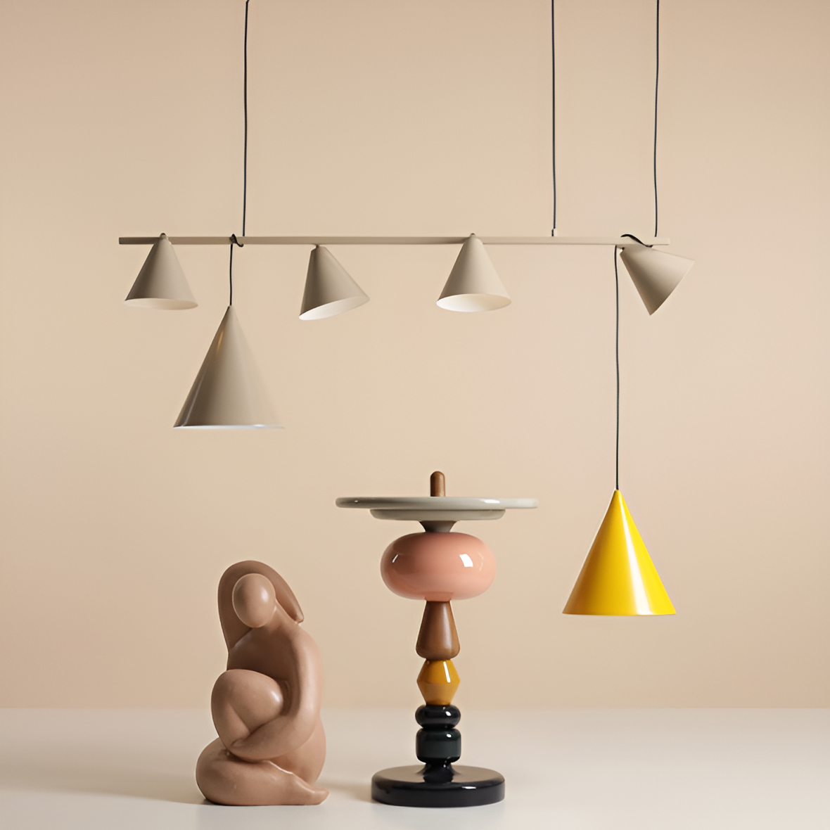 Lampa wisząca FORM QUATRO beżowy