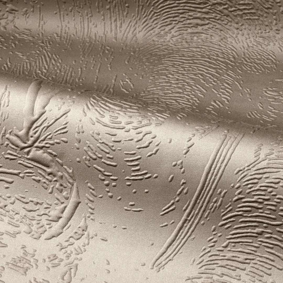 3D Textured Textile Mural with Animal Motif MAXIMUS - BROWN TABAC