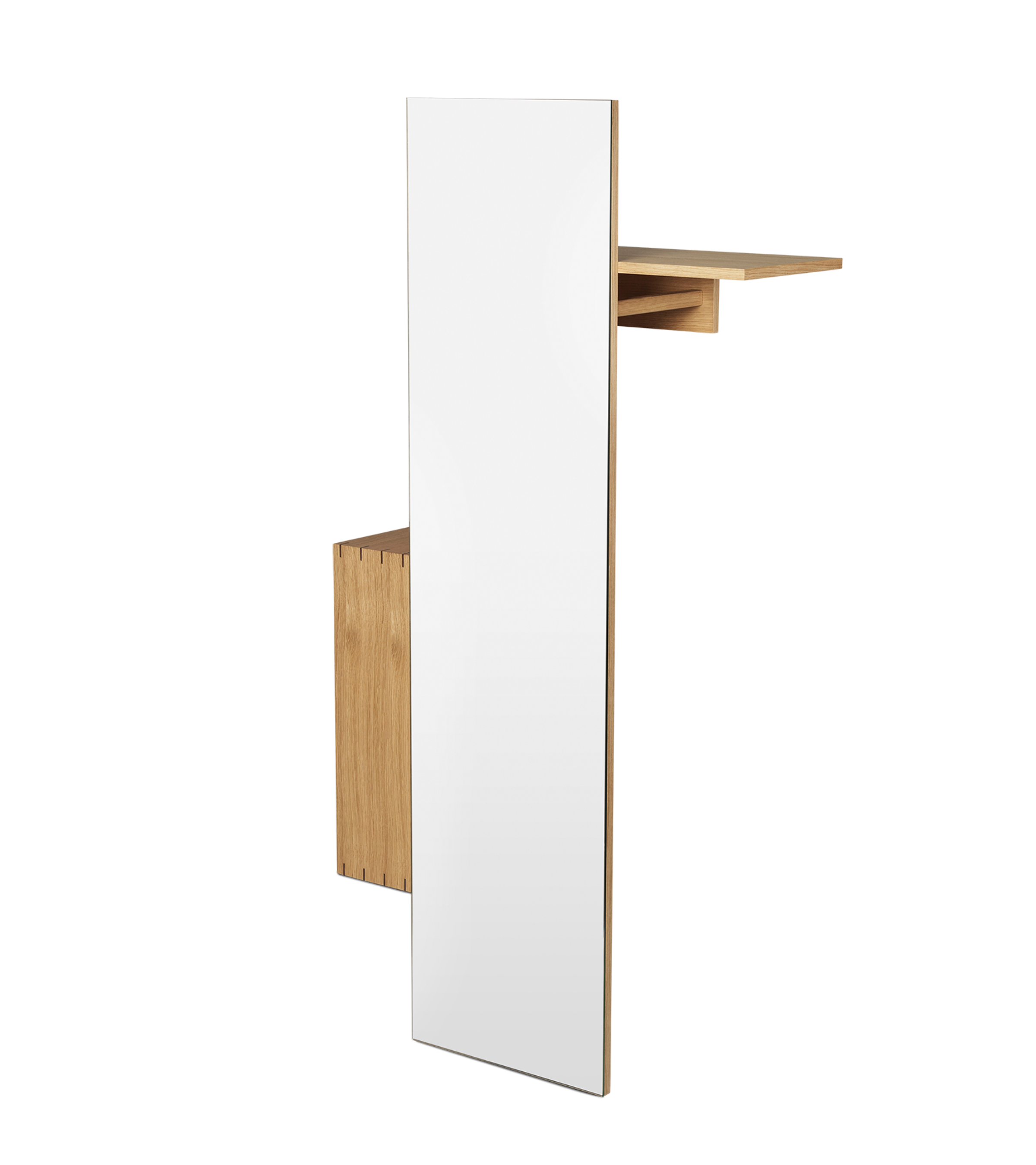 Szafka z lustrem BON HALLWAY CABINET olejowany dąb