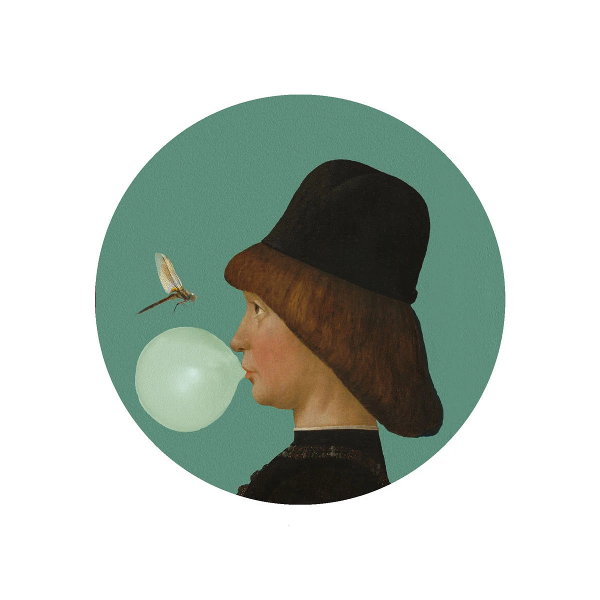 Lampa ścienna DOTS LIGHTING - BOY AND DRAGONFLY zielony