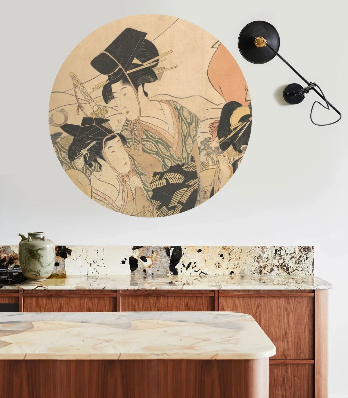 Lampa ścienna DOTS LIGHTING - BUSHIDO GATHERING piaskowy beżowy