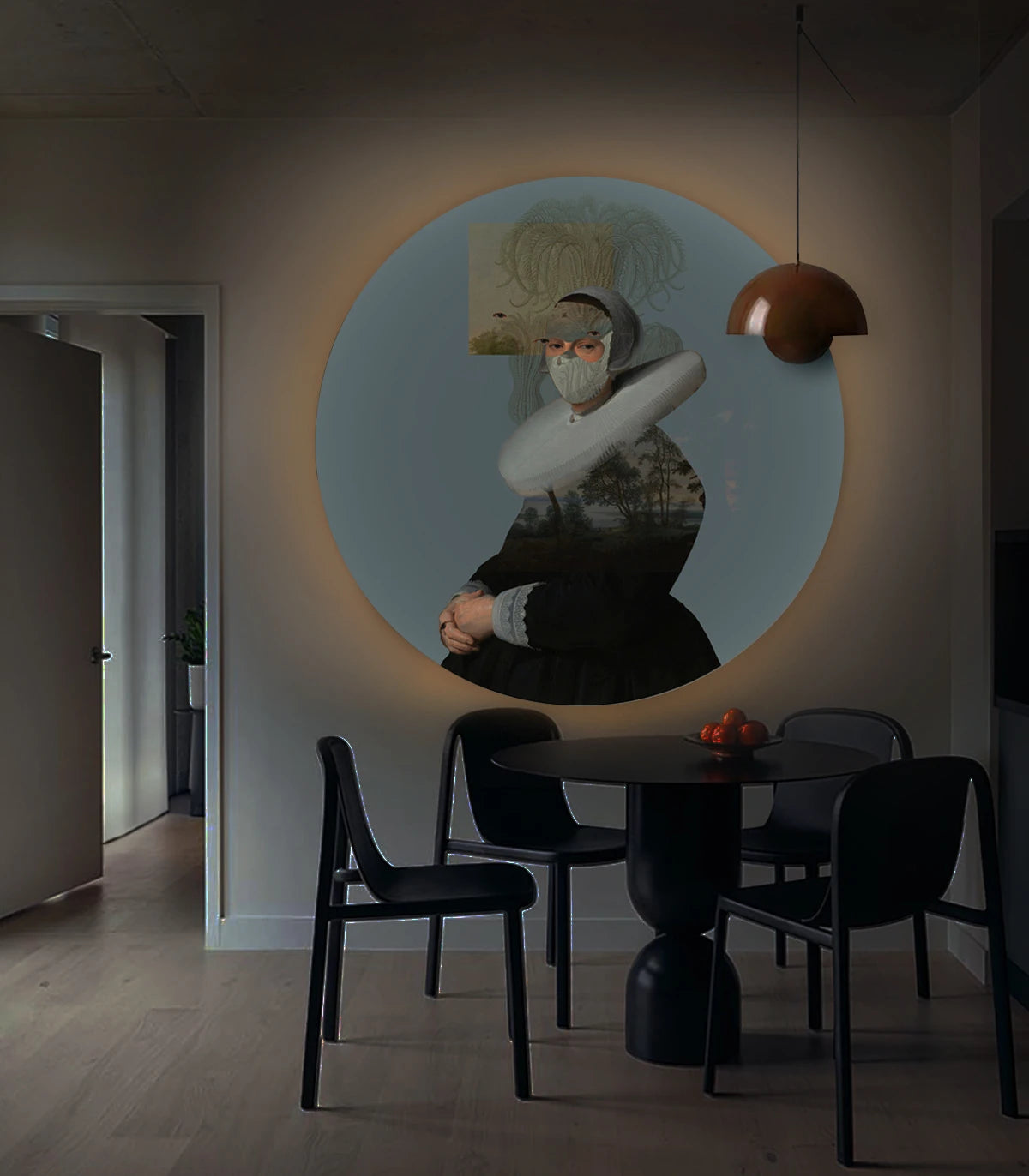 Wandleuchte DOTS LIGHTING - LANDSCAPE MUSE blau