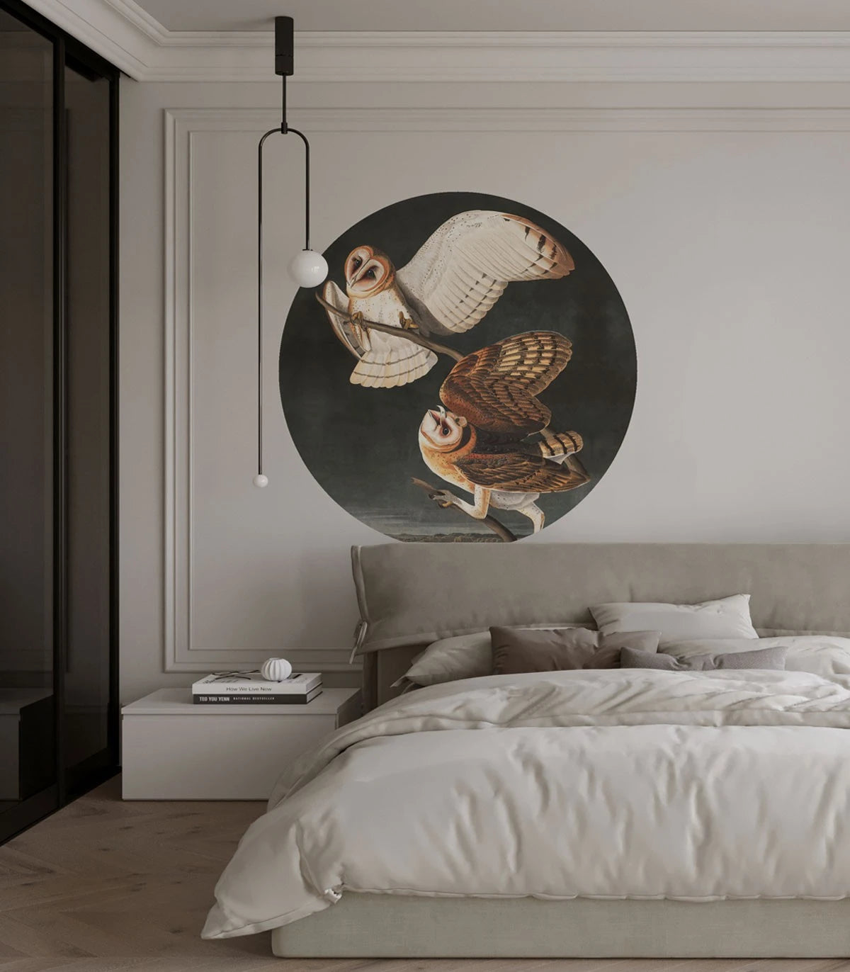 Lampa ścienna DOTS LIGHTING - OWLS ciemnoszary