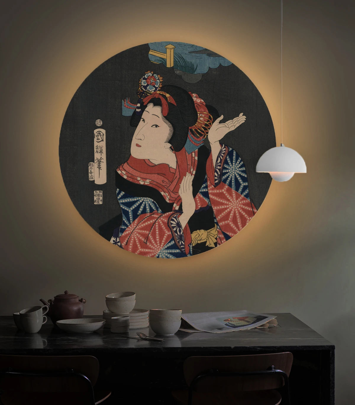 Lampa ścienna DOTS LIGHTING - SPIRIT OF ONNA ciemny grafit