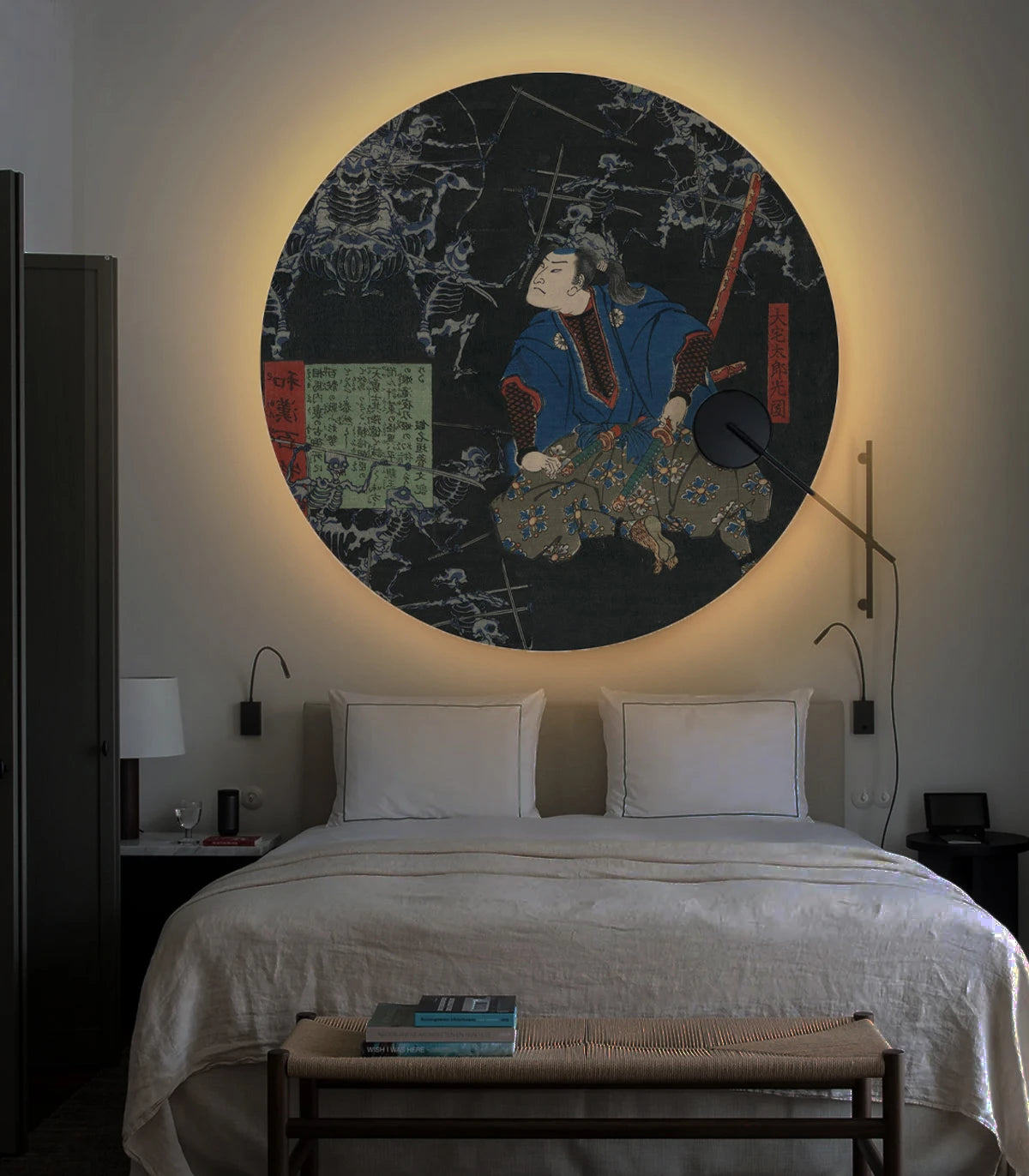 Lampa ścienna DOTS LIGHTING - THE UNDEAD BATTLE czarny