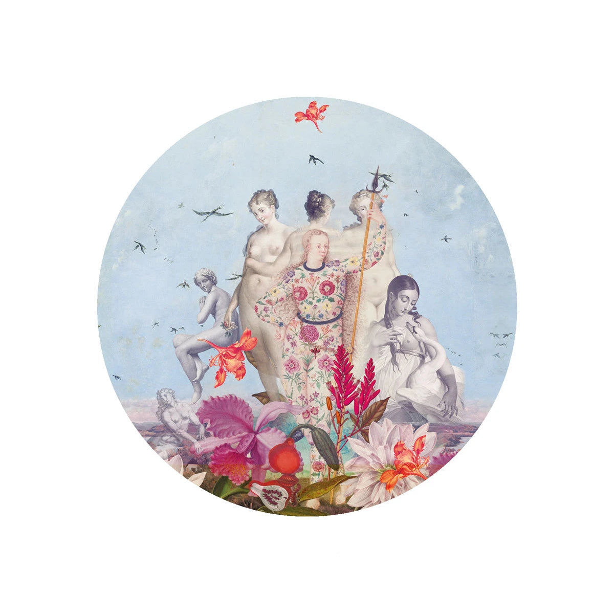 Lampa ścienna DOTS LIGHTING - WOMENS DAY niebieski