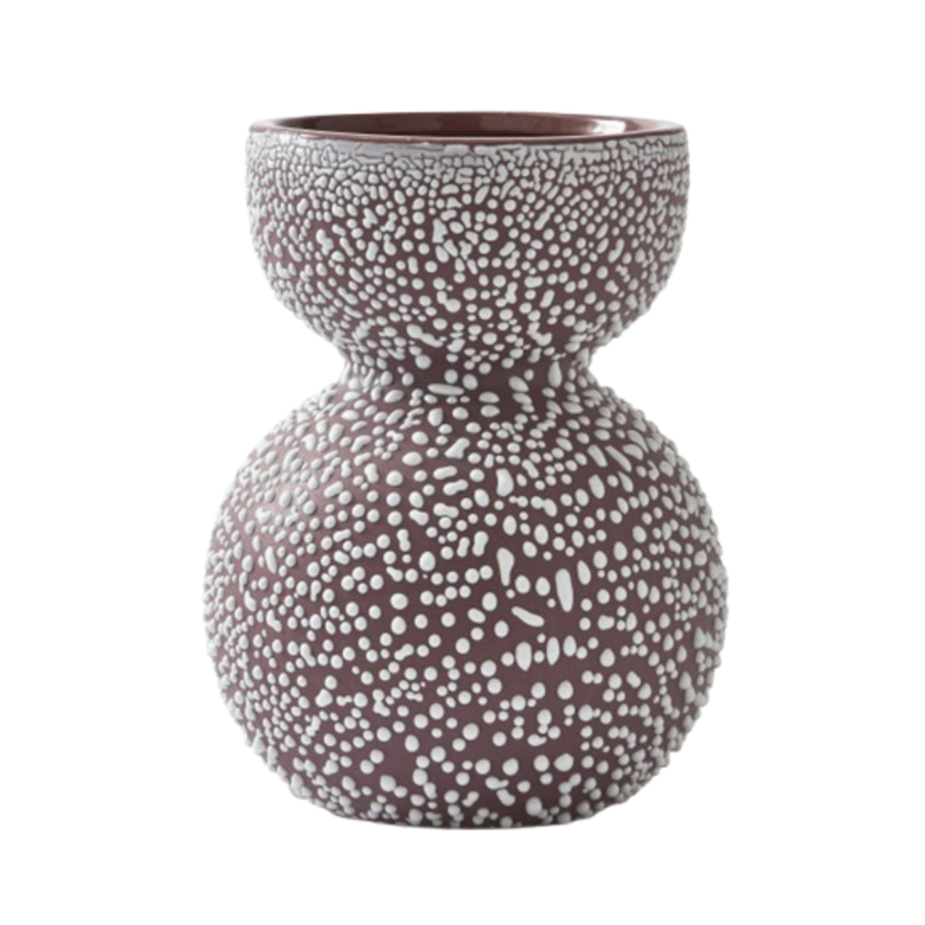 Wazon BOOLB DOTS brunatny