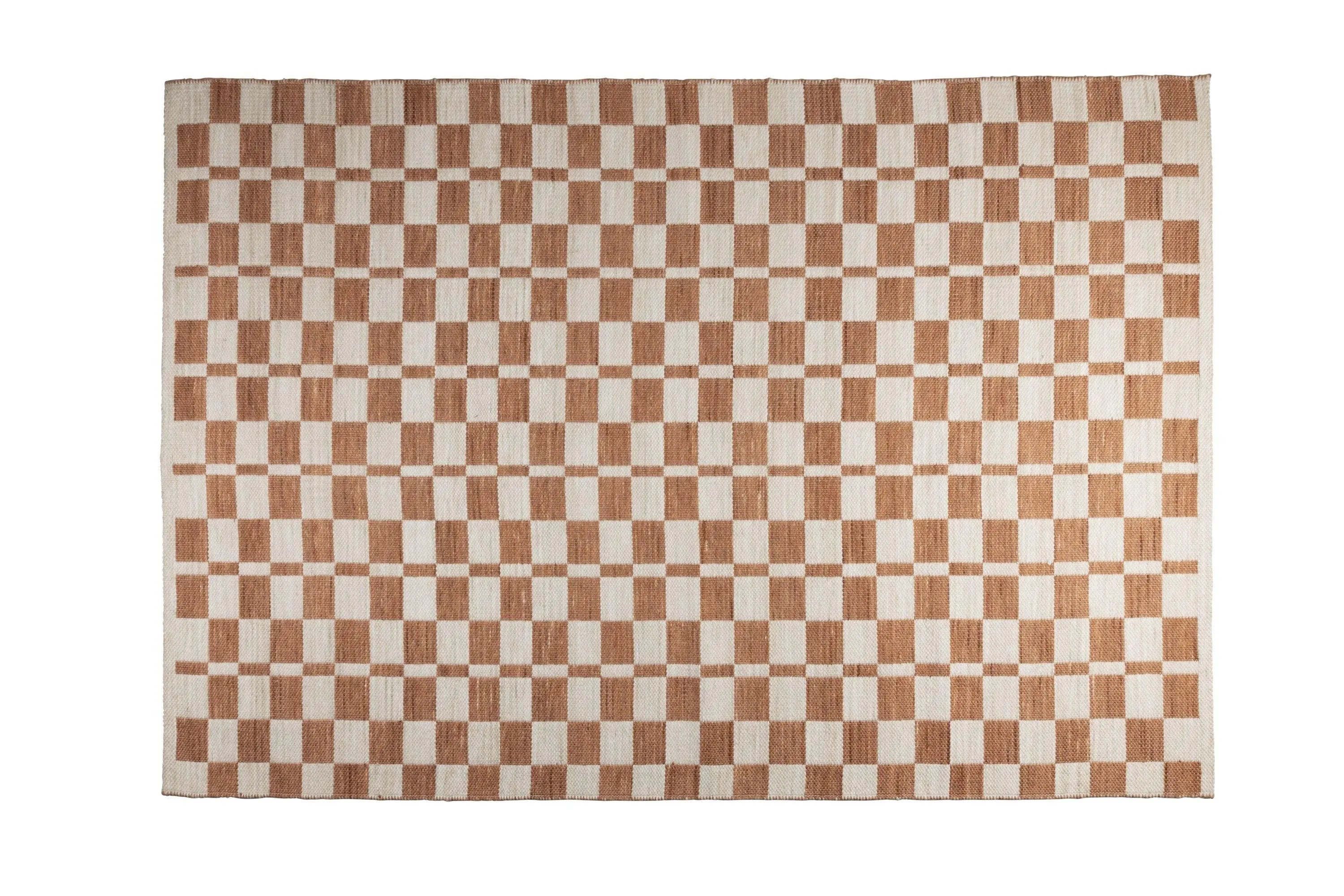 Dywan CHECKER ceglany Zuiver Eye on Design