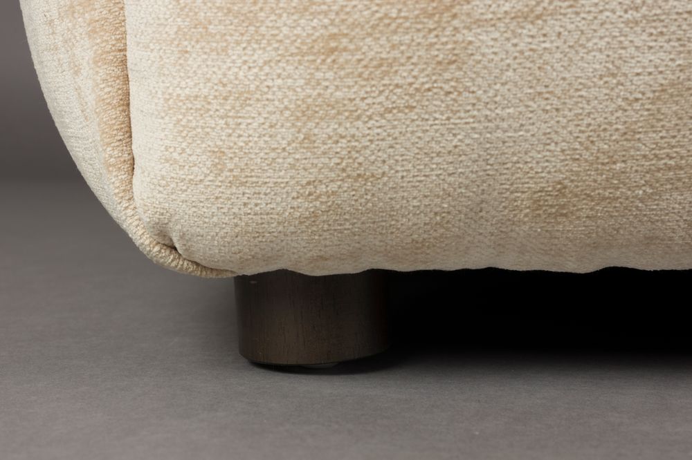 Sofa modułowa HACKMAN - element końcowy lewostronny beżowy welur