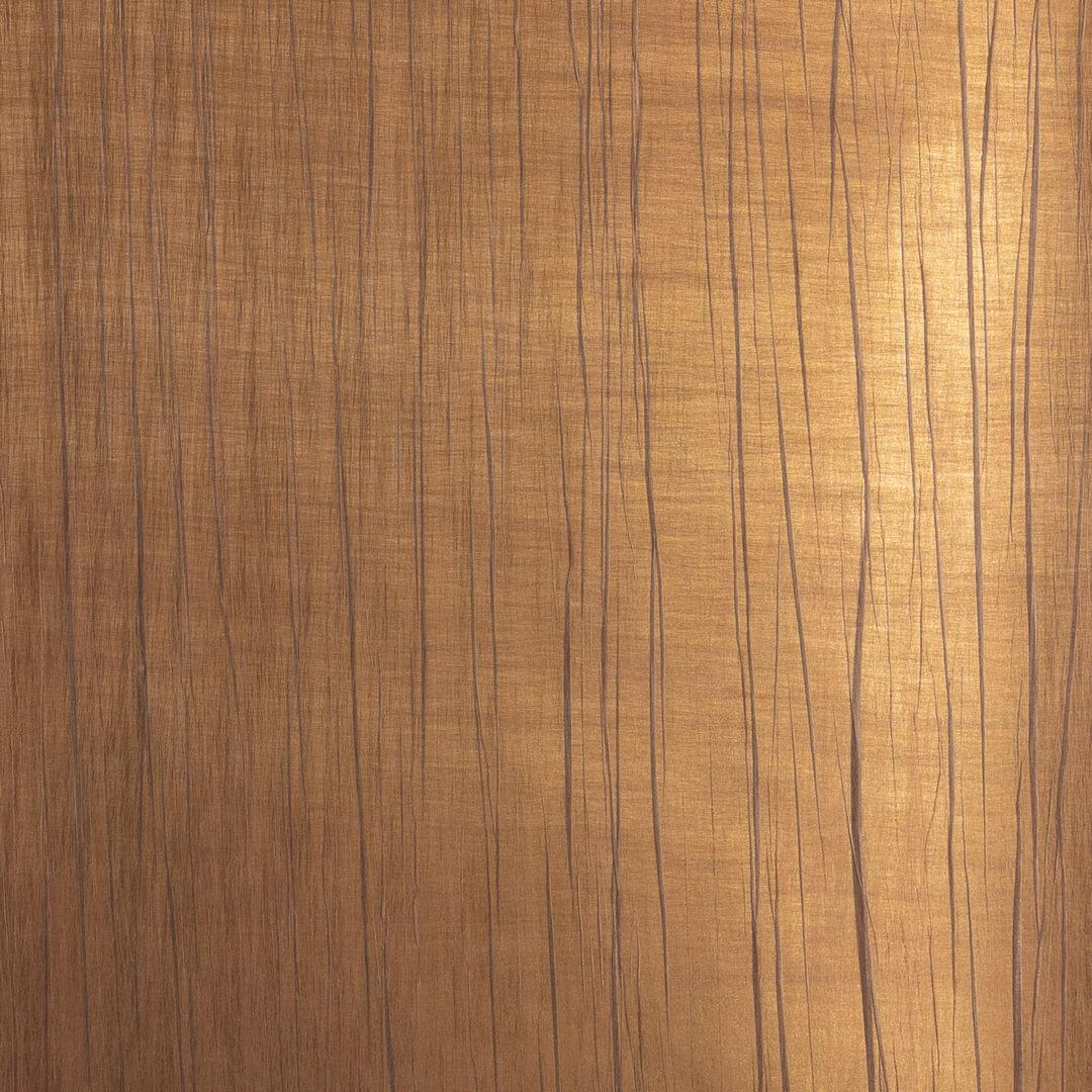 Strukturierte textile Tapete plissiert RAI - TERRE DE SIENNE warme Terrakotta