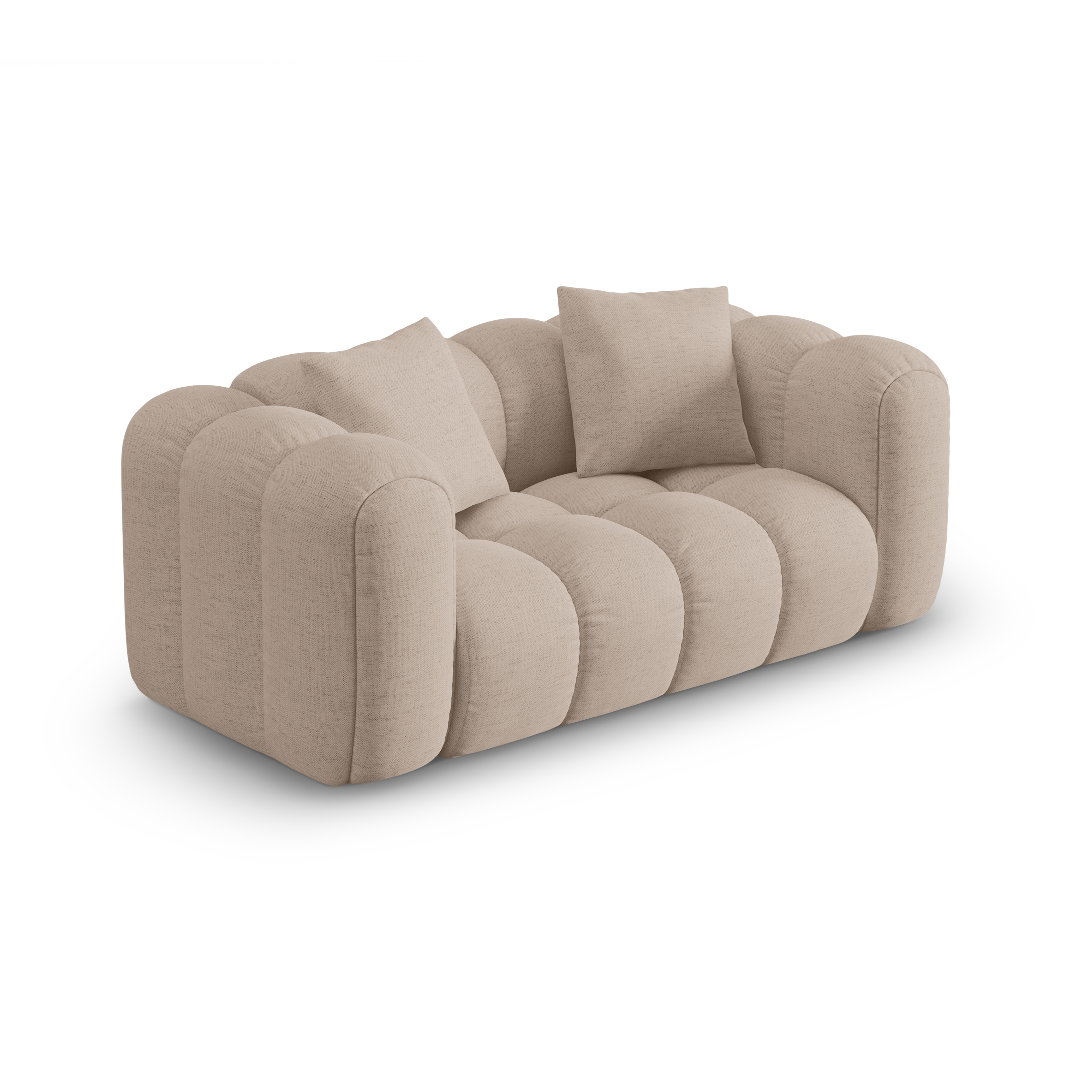 Sofa 2-sitzig ASTRO cappuccino Chenille