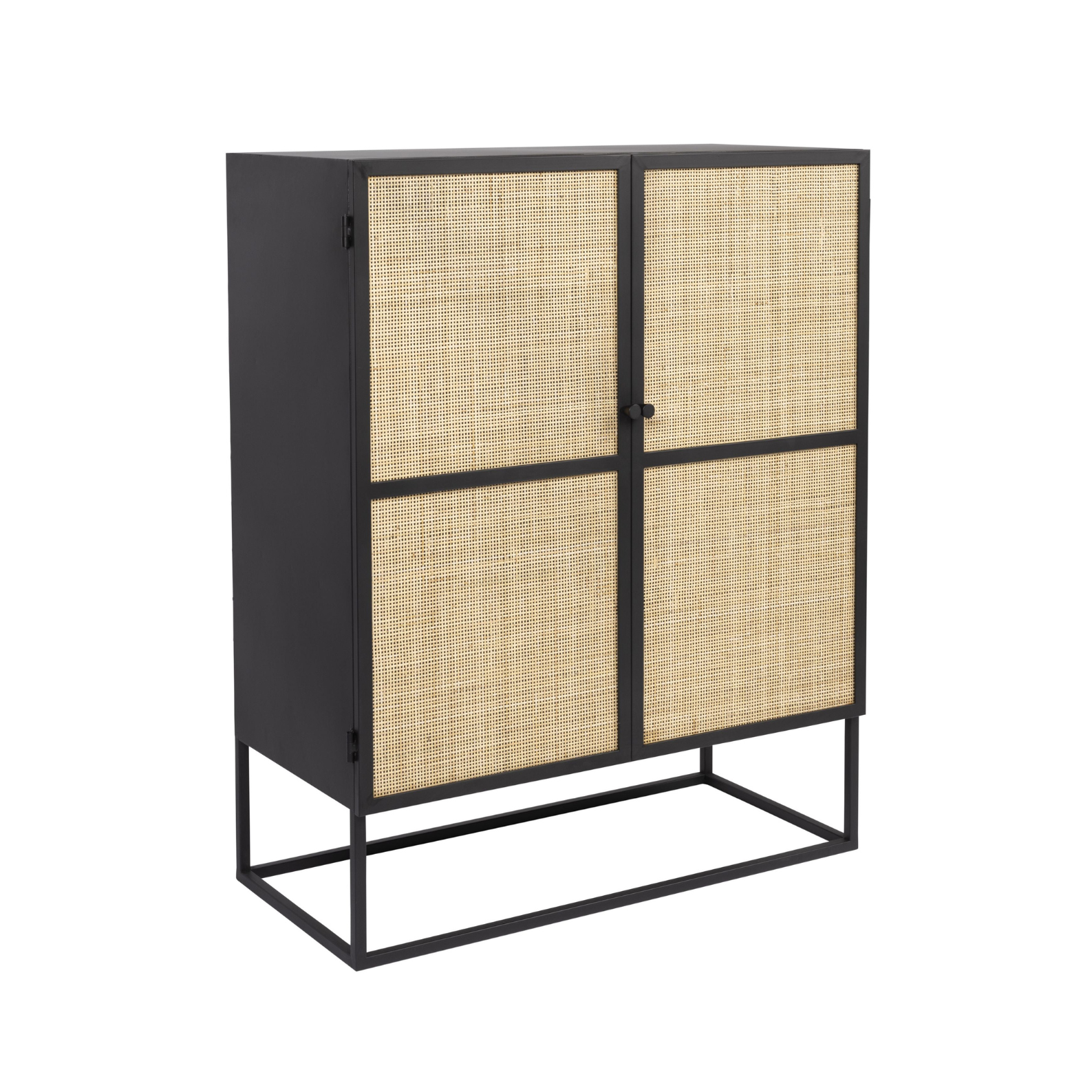 Guuji Black 2-türre mit Rattan