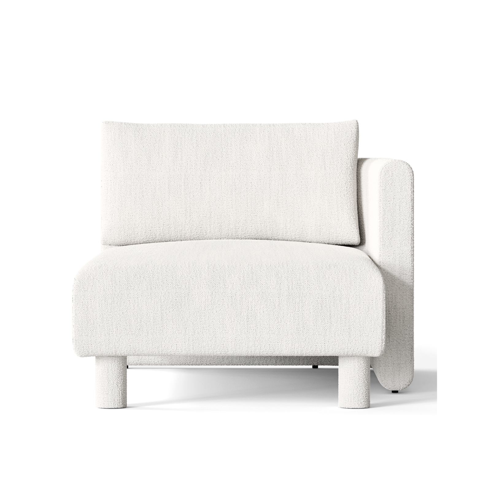 Sofa modułowa DASE - szezlong prawostronny tapicerowany
