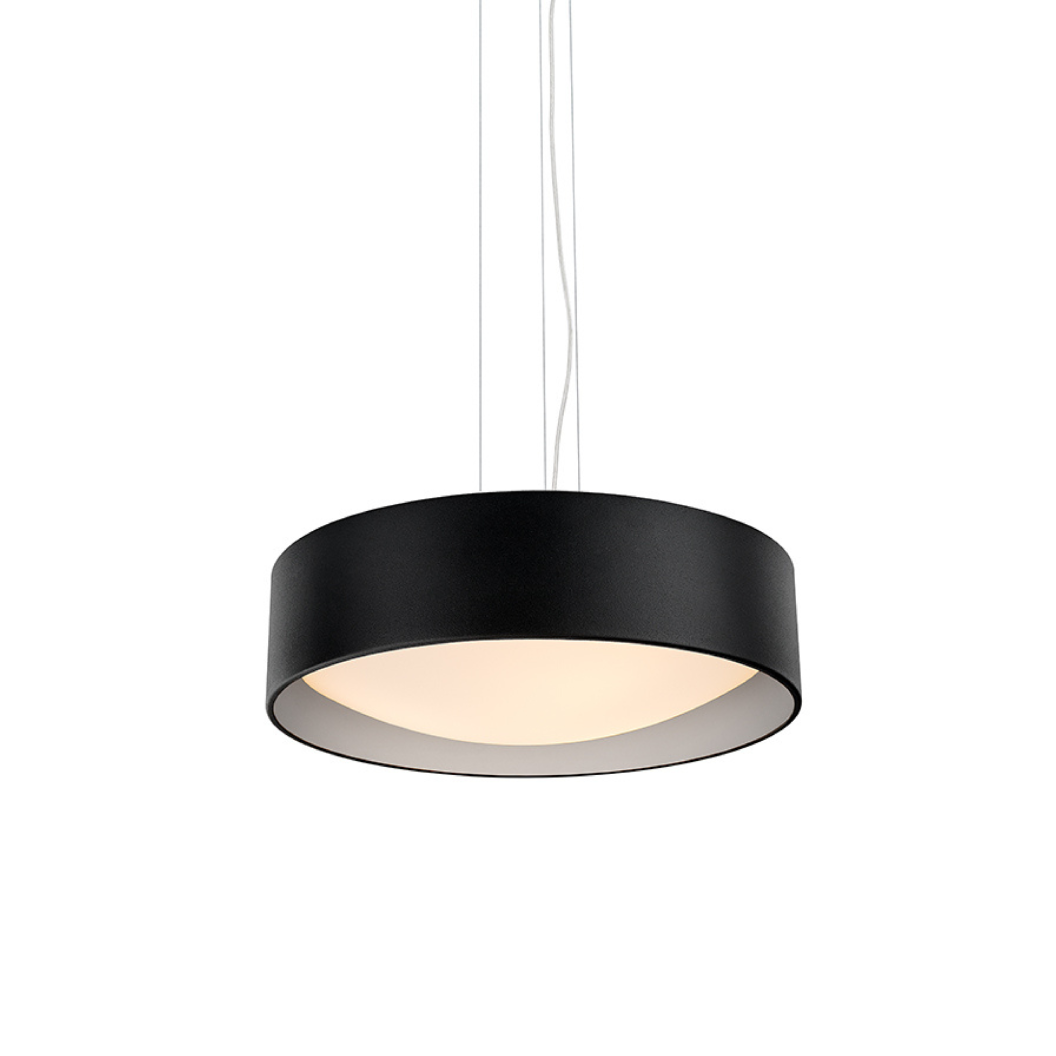 Lampa wisząca VERO czarny ze srebrnym środkiem