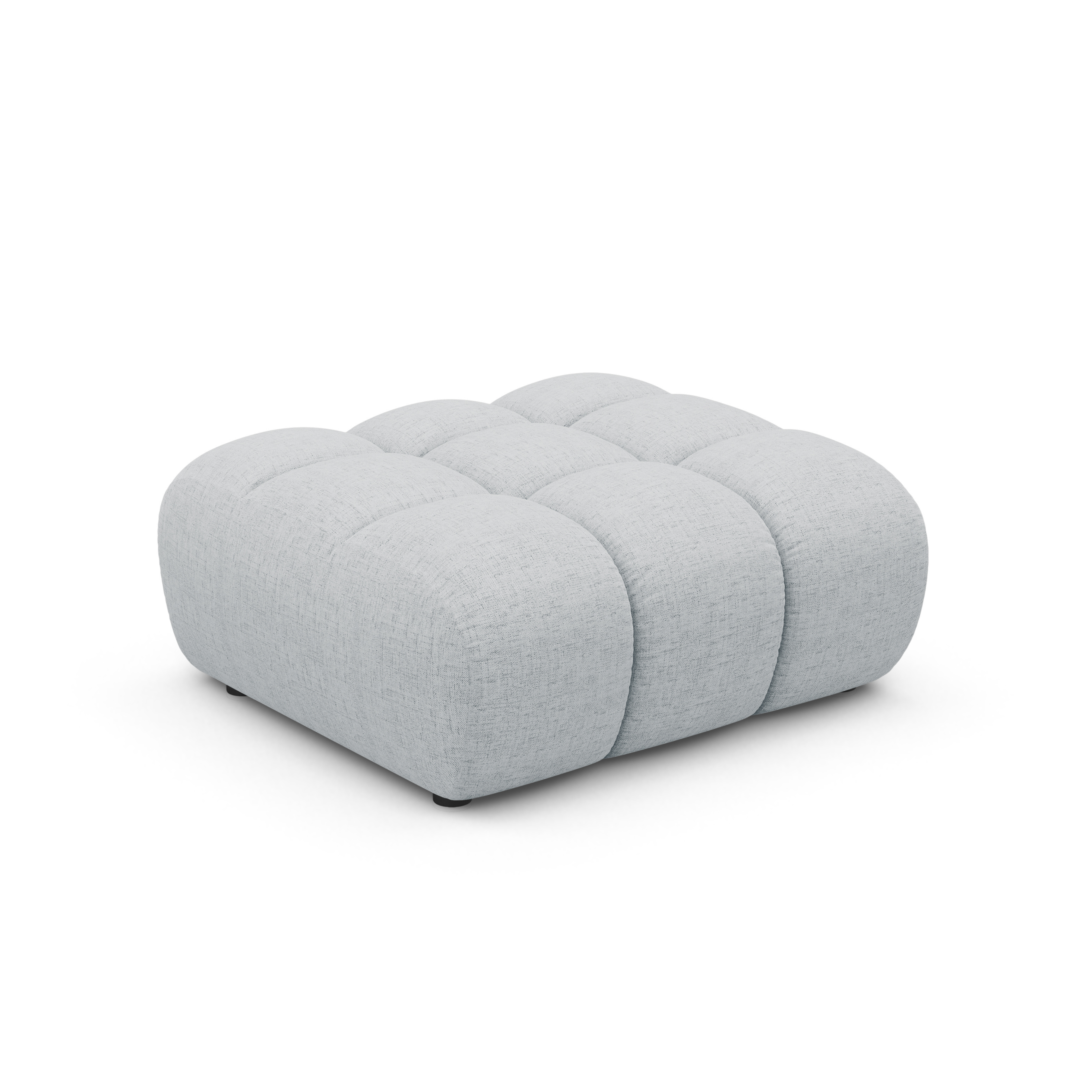 Puf ASTRO hellgrau Chenille