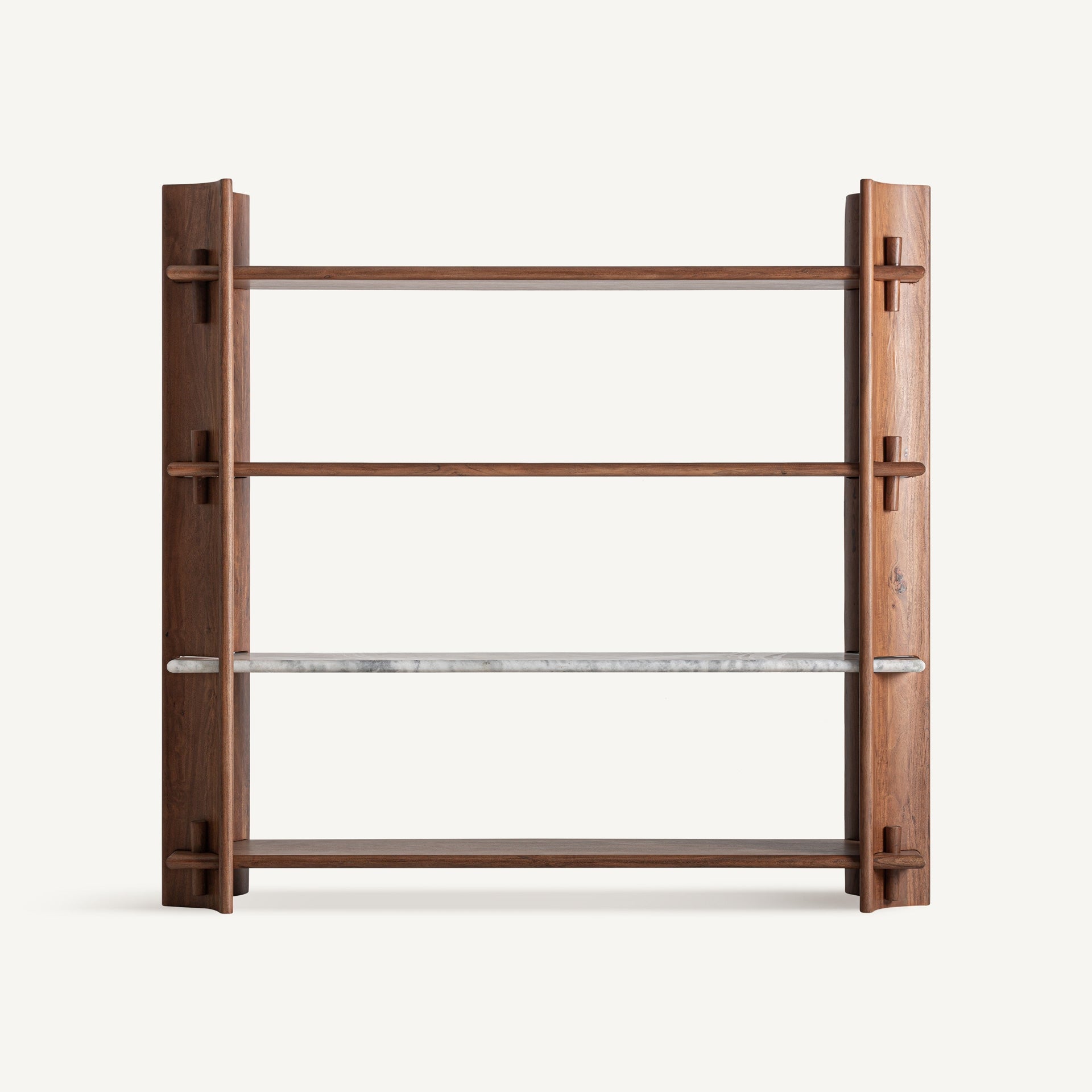 SAGY Shelf in Acacia Wood with Marble