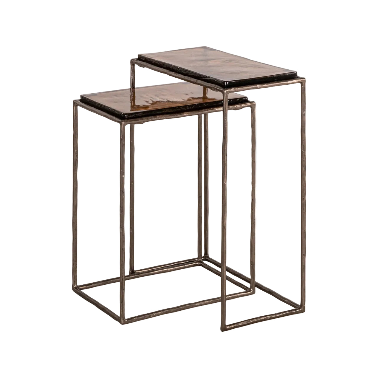 VILLANO Brown Side Table Set