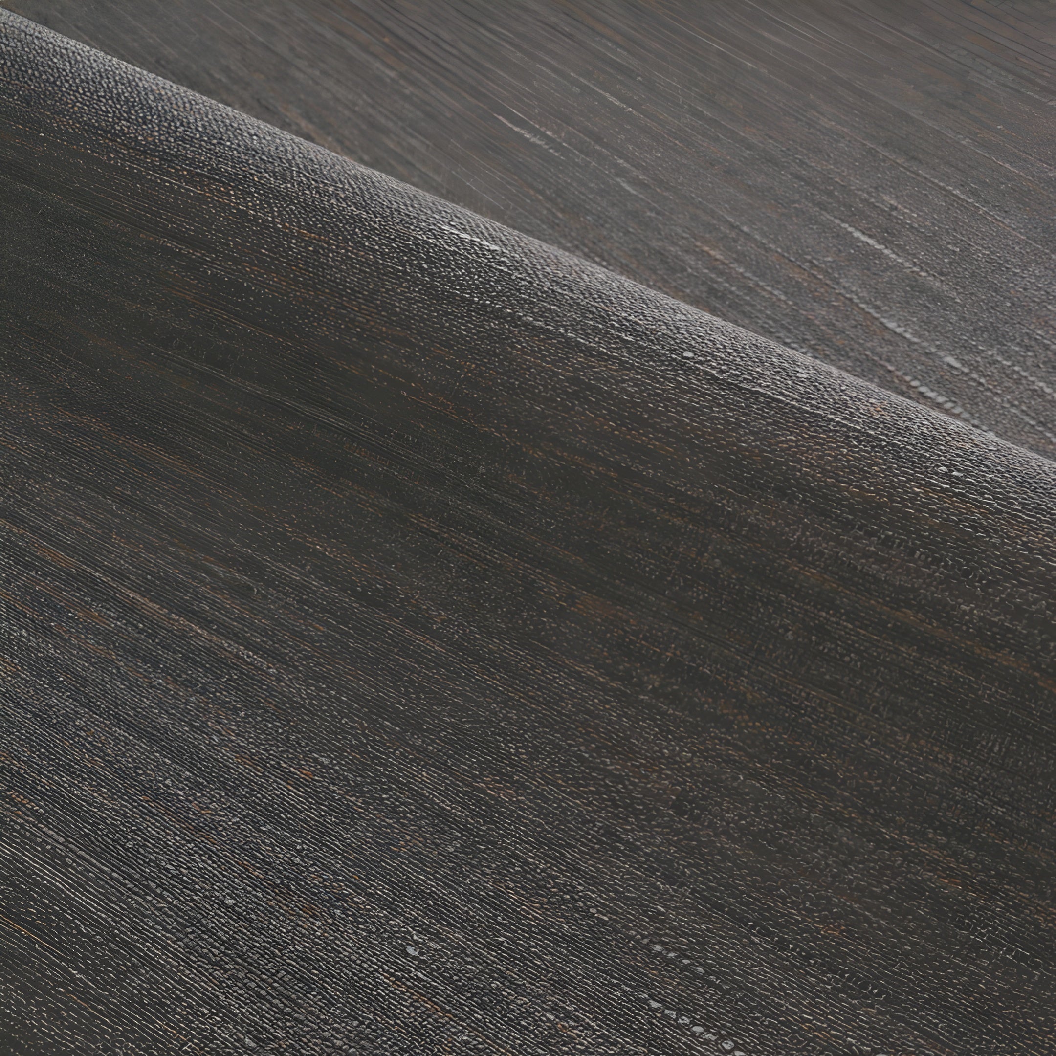 Tapeta strukturalna imitująca płótno OCCITAN - EBENE ciemnobrązowy