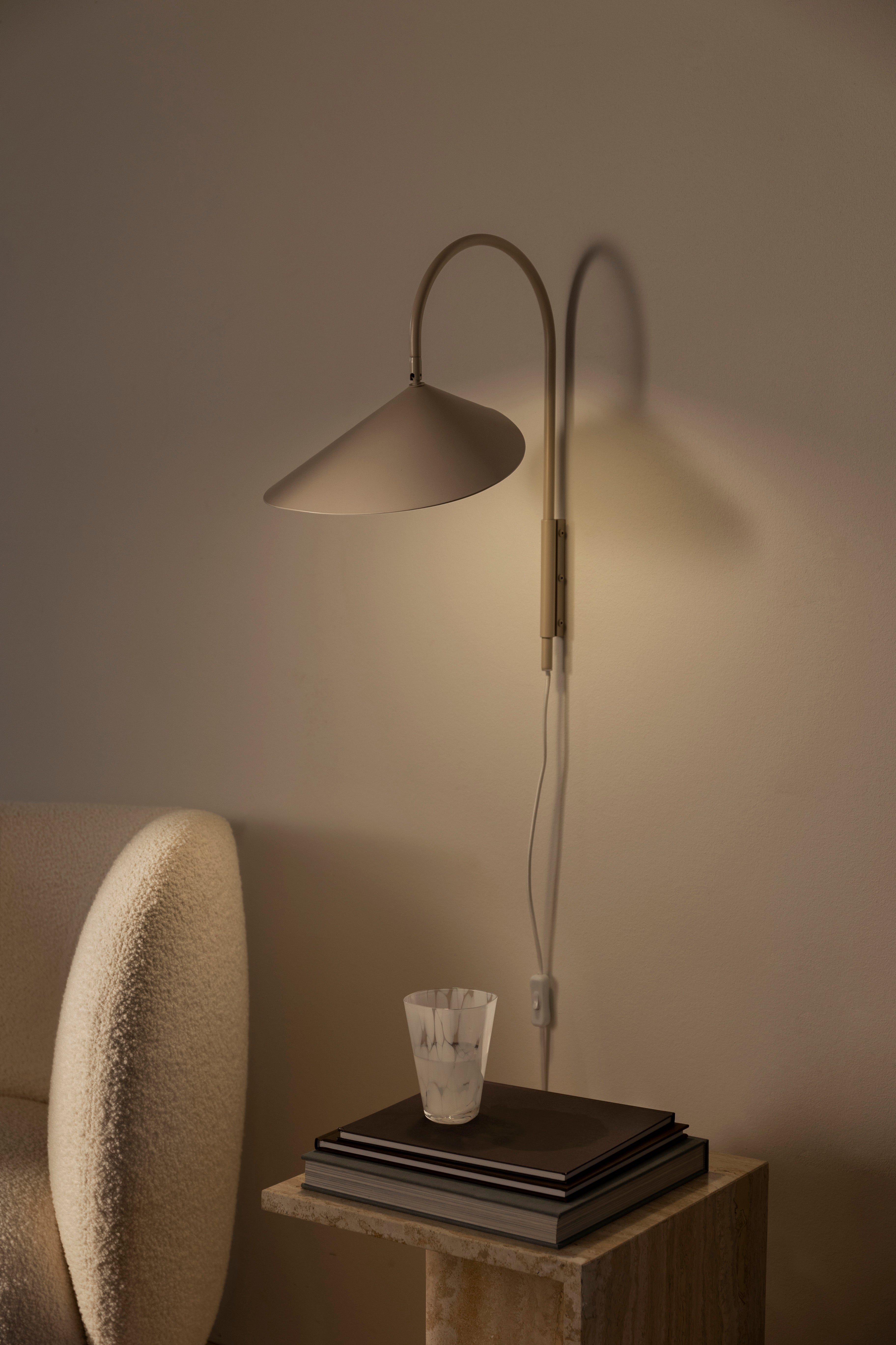 Lampa ścienna ARUM brąz