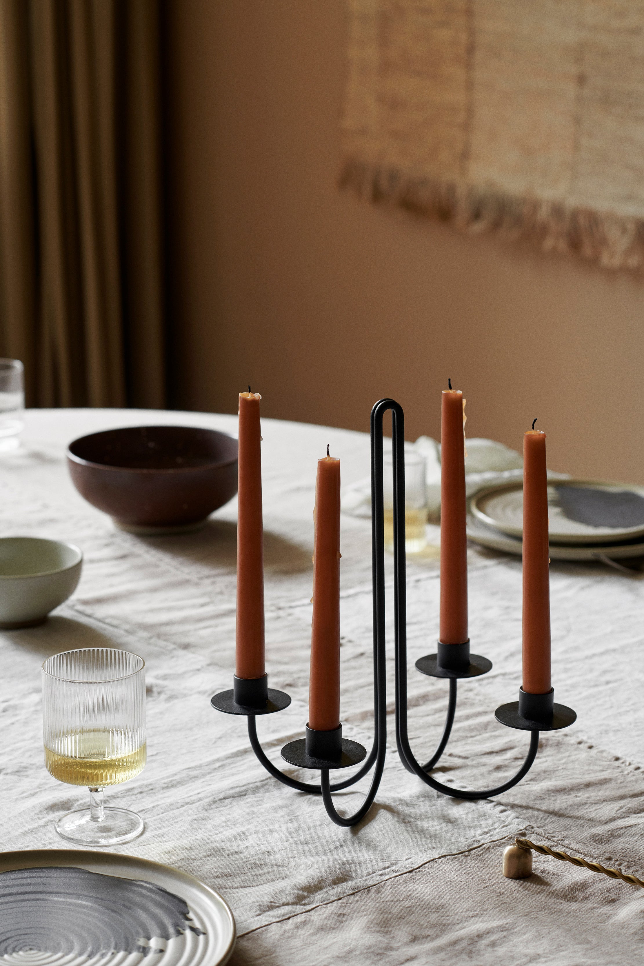 SWAY Black Candle Holder