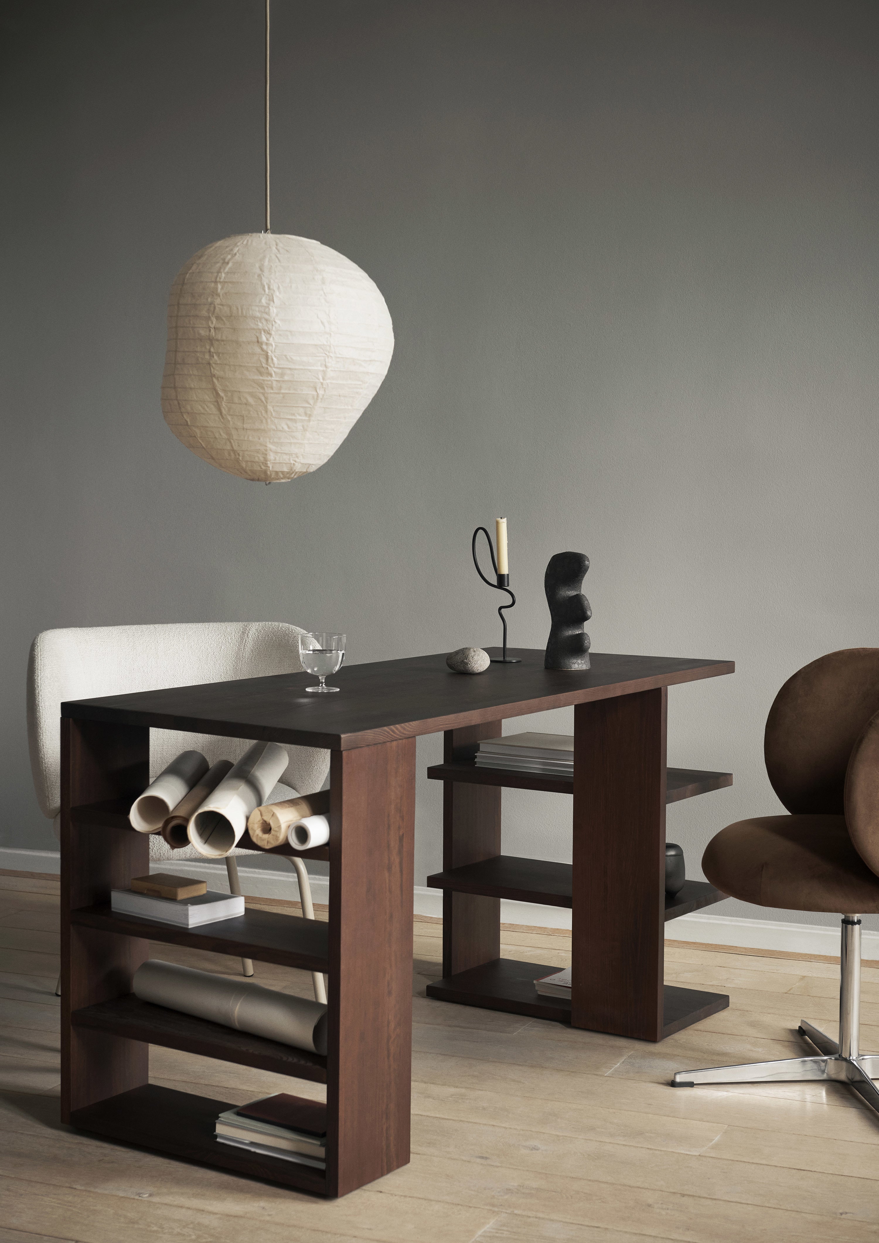 Lampshade kurbis paper wasi